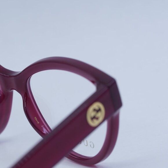 Gucci 🕶️ New Gucci GG1581O 003 Eyeglasses - Fuchsia Frame Size ONE SIZE - 4 Thumbnail