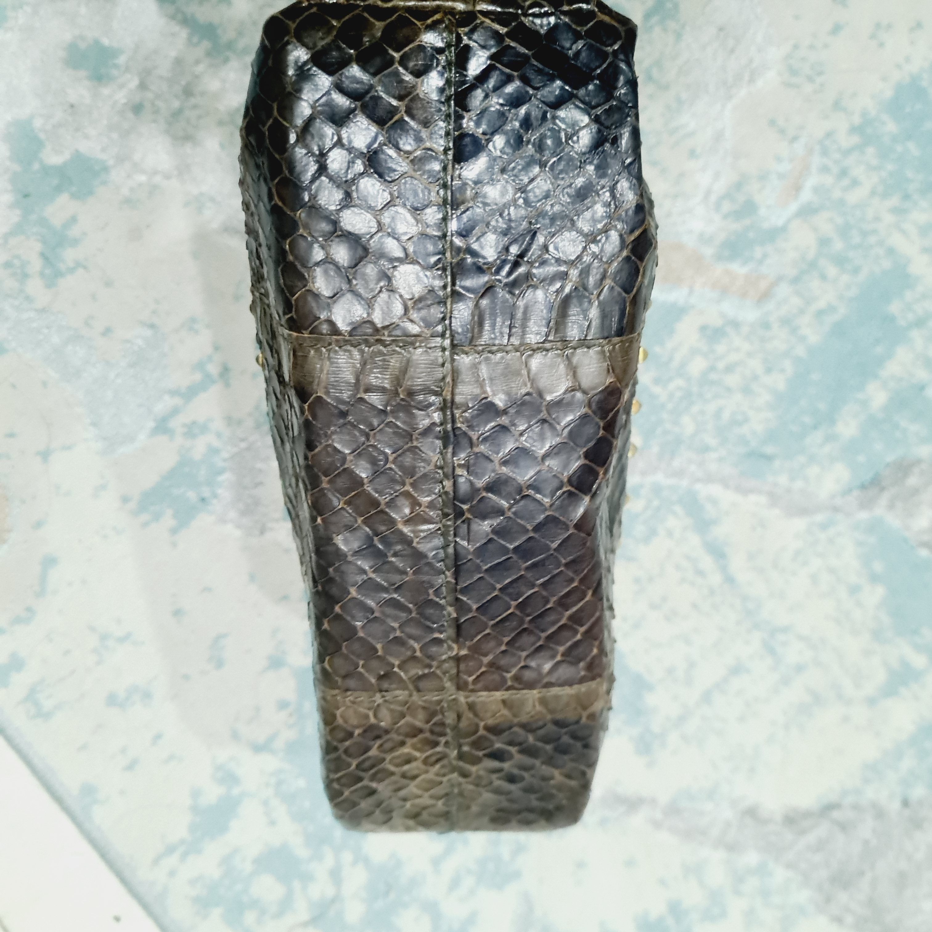 Prada Vintage prada snakeskin clutch Size ONE SIZE - 5 Thumbnail