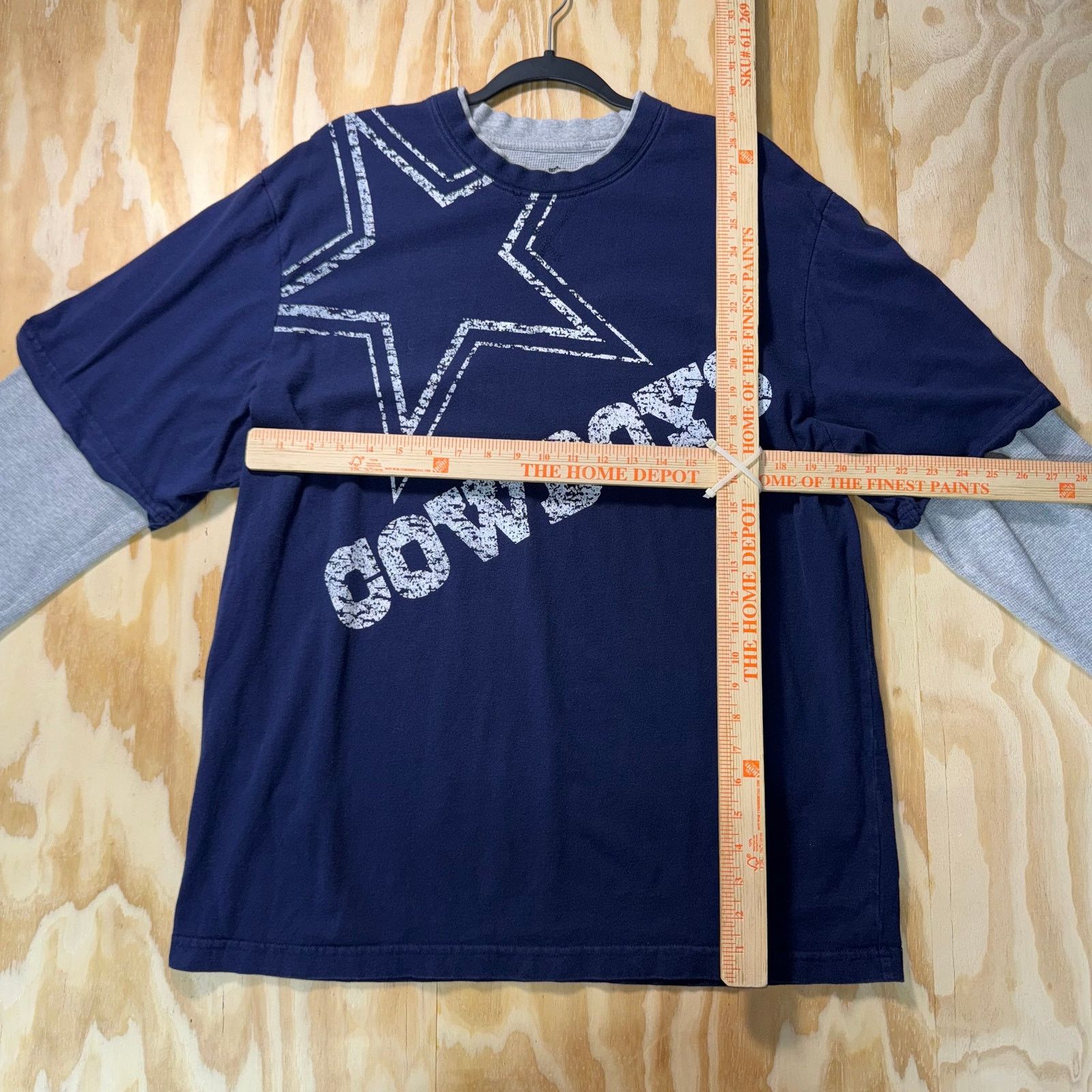 NFL Vintage Y2K Dallas Cowboys NFL double layer thermal T-shirt Size US XL / EU 56 / 4 - 4 Thumbnail