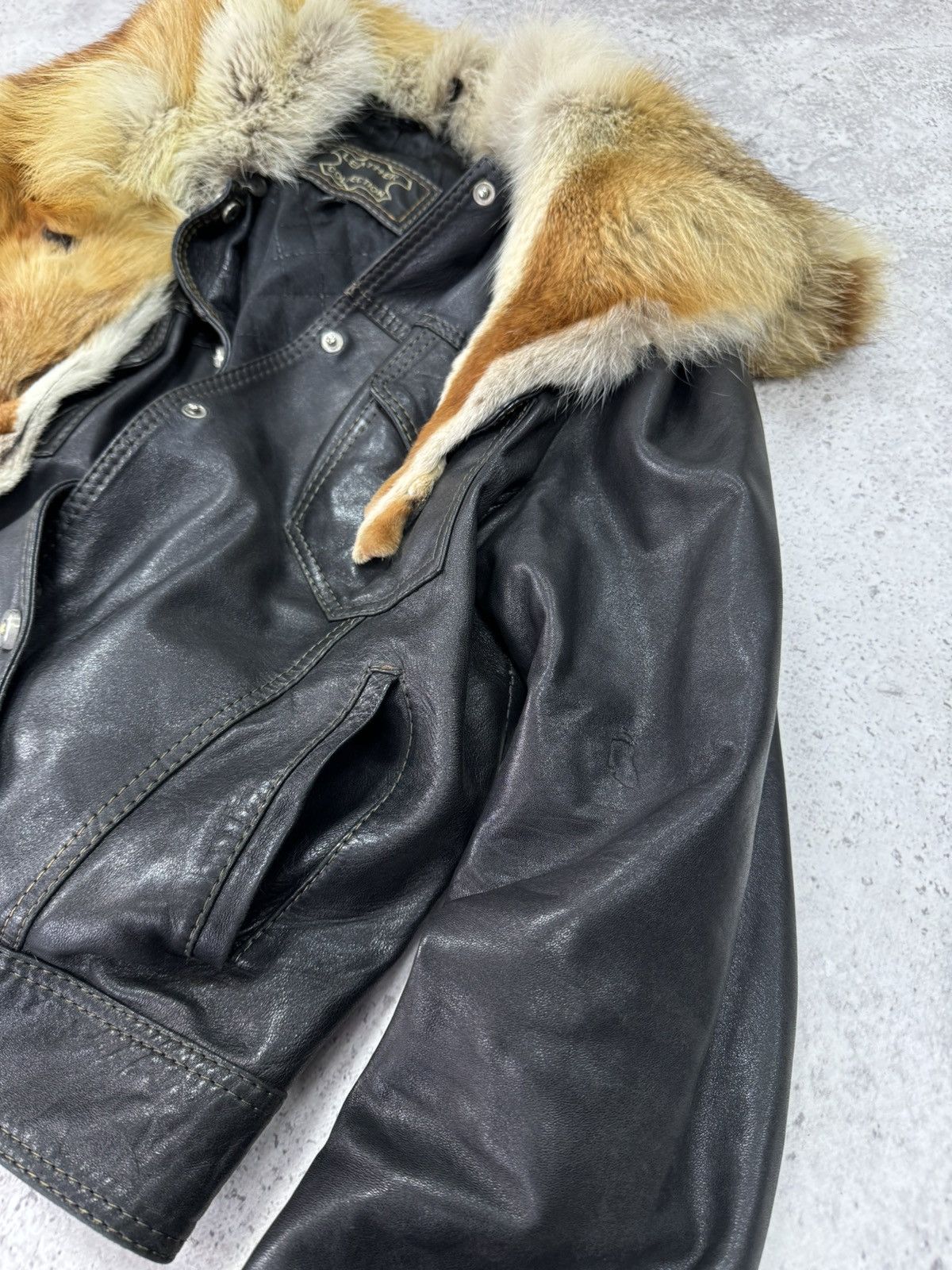 Japanese Brand Vintage 90s Real Fox Soft Leather Archive Jacket Size US M / EU 48-50 / 2 - 8 Thumbnail
