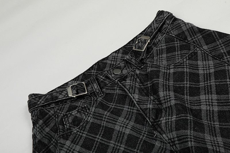 Japanese Brand American-style washed distressed mesh wide-leg jeans for men Size US 32 / EU 48 - 3 Thumbnail