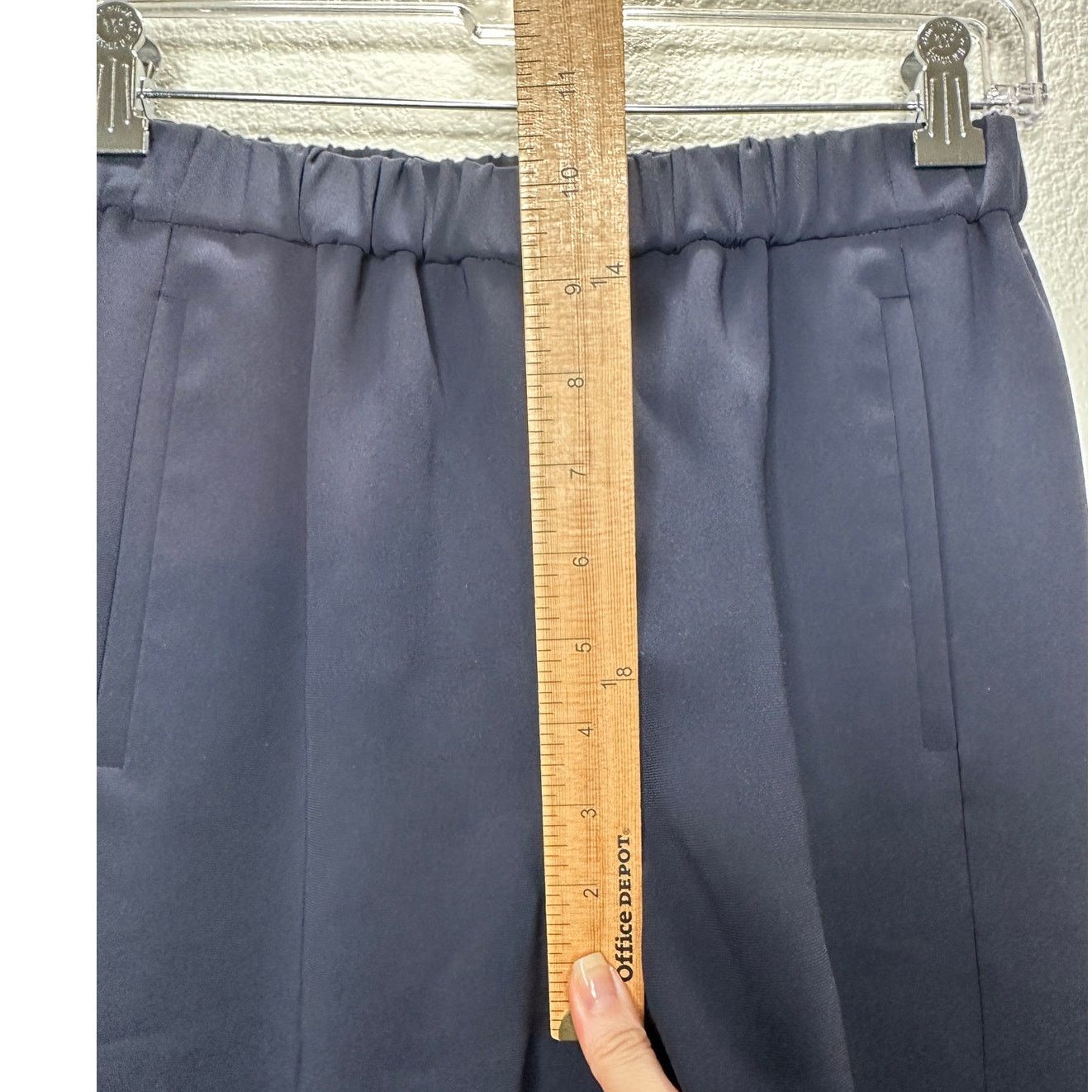 Theory Theory Thorene Black Crepe Pocketed Pull On Slacks P XS Size 27" / US 4 / IT 40 - 12 Thumbnail