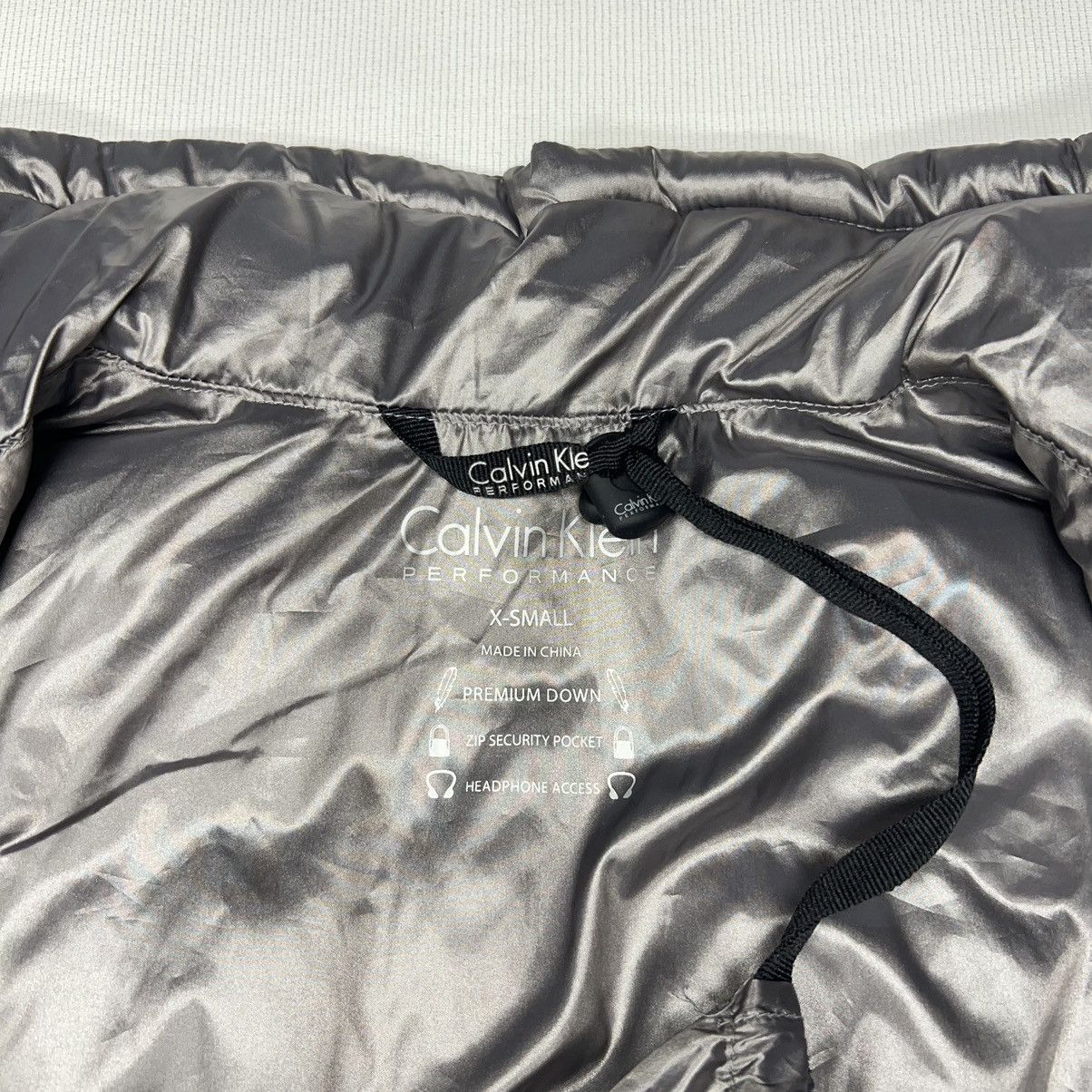 Calvin Klein Calvin Klein Puffer Down Jacket Black Grey Packable Size XS / US 0-2 / IT 36-38 - 14 Thumbnail