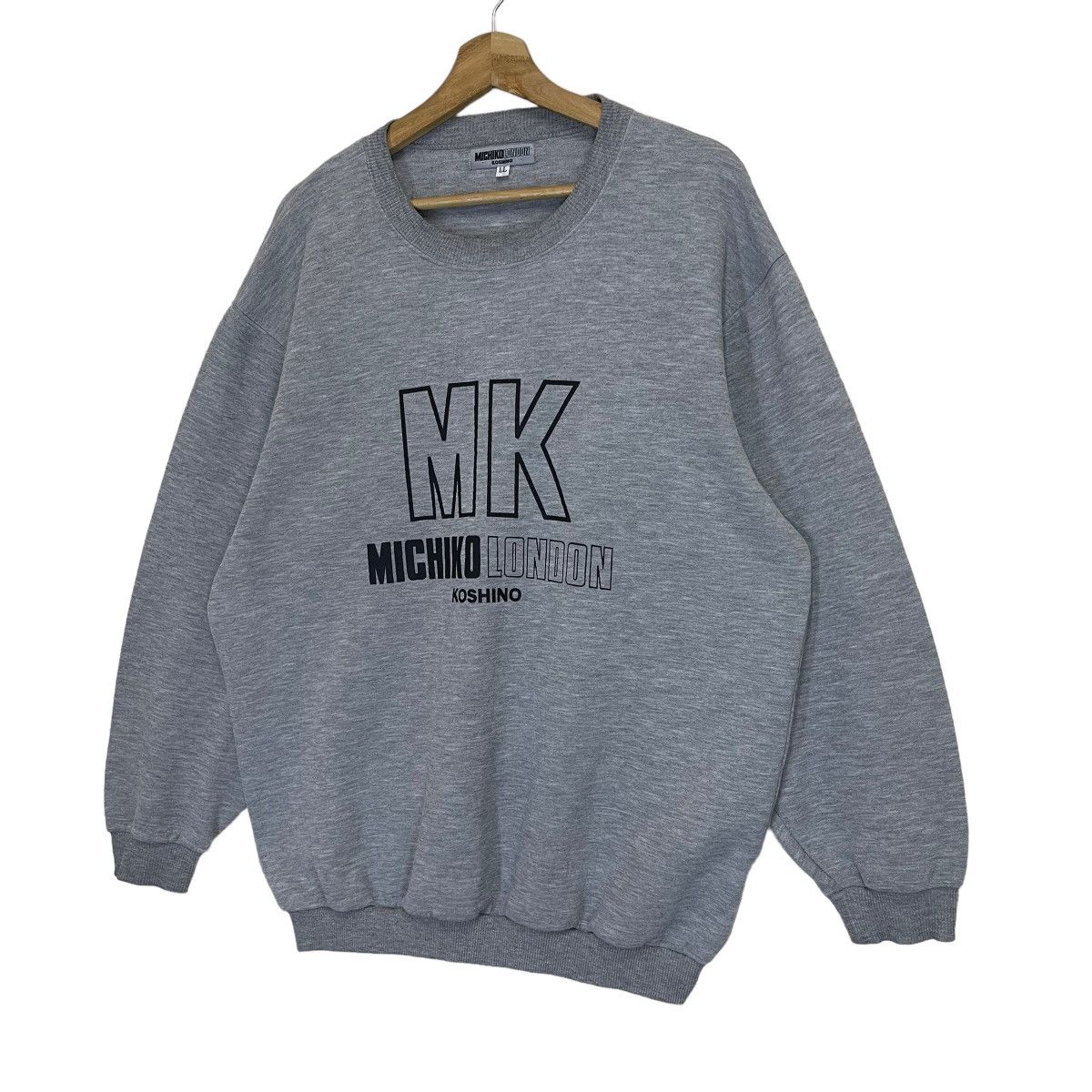 Michiko Koshino × Michiko Koshino London Vintage 90s Michiko London Big Logo Crewneck Sweatshirt Size US XL / EU 56 / 4 - 3 Thumbnail