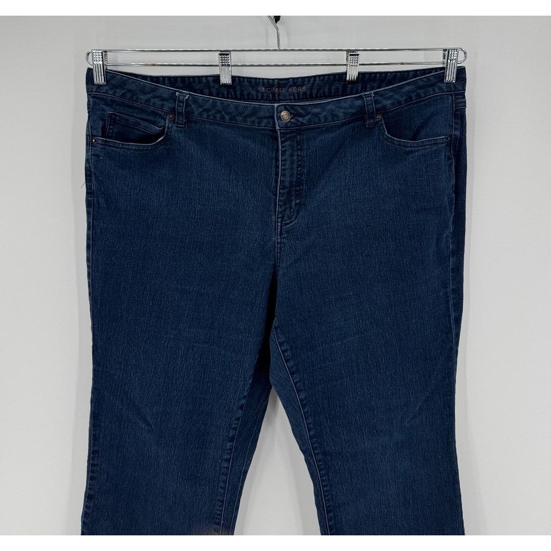 Michael Kors Vintage true Y2K dark wash flare jeans size 22 Y2K baddie Size 28" / US 6 / IT 42 - 3 Thumbnail
