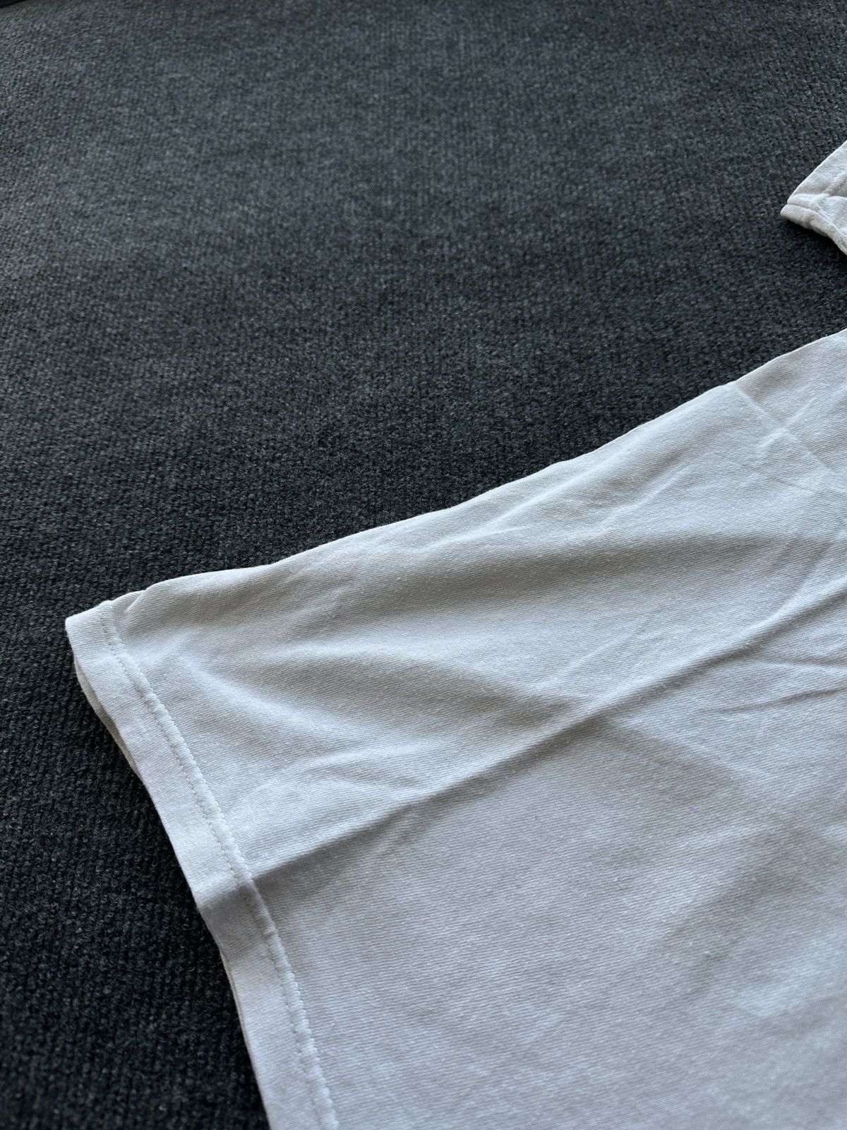Vintage 🚨USA NEW YORK RARE WHITE DISTRESSED TEE BIG LOGO BOXY FIT Size US S / EU 44-46 / 1 - 4 Thumbnail