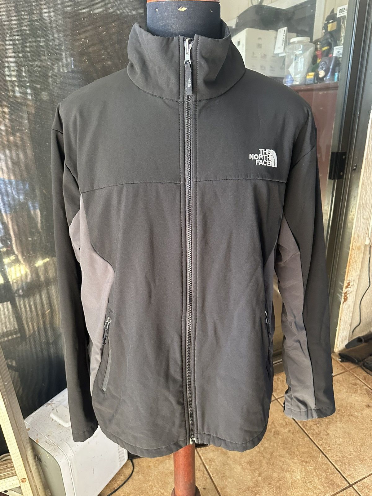 The North Face The North Face Men’s TNF Apex Jacket XL Black Gray Full Zip Size US XL / EU 56 / 4 - 1 Thumbnail