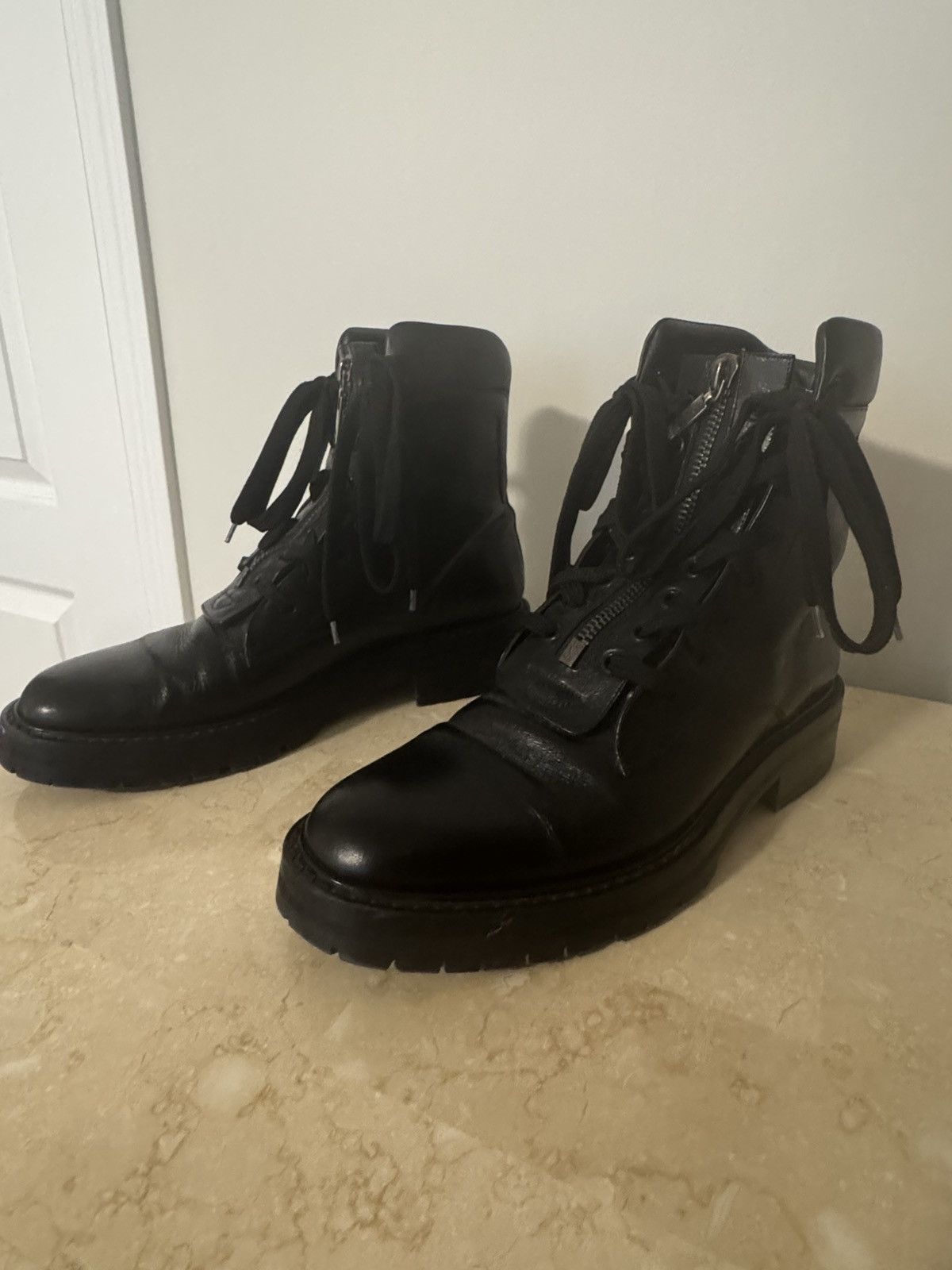 Saint Laurent Paris Saint Laurent Leather William Military Combat Boots Size US 10 / EU 43 - 3 Thumbnail