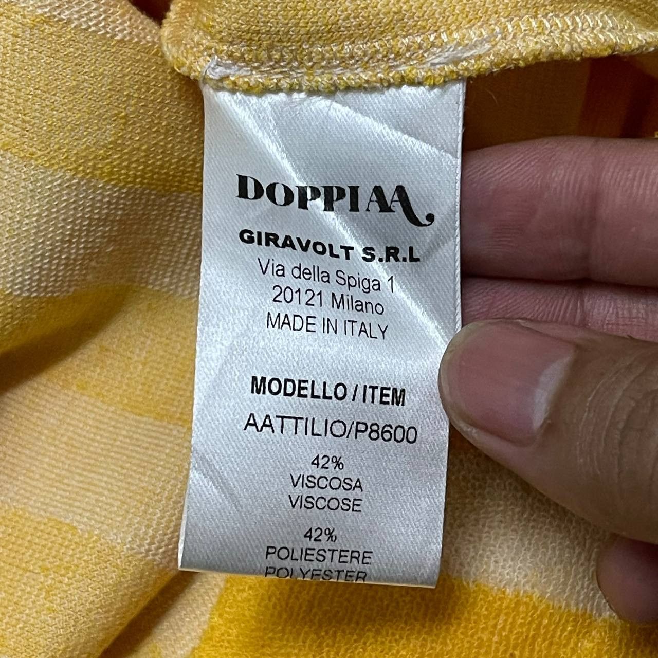 Doppiaa Vintage Doppia Striped Single Pocket Size US XL / EU 56 / 4 - 6 Thumbnail