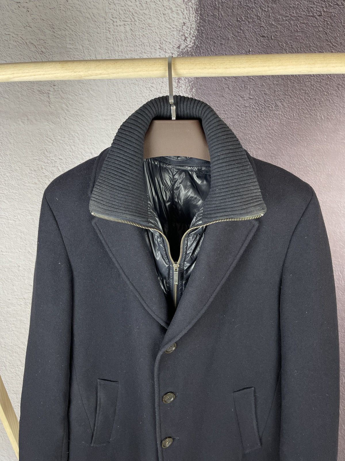 Pal Zileri Lab Paul Zileri wool cashmere feather goose down coat Size US L / EU 52-54 / 3 - 4 Thumbnail