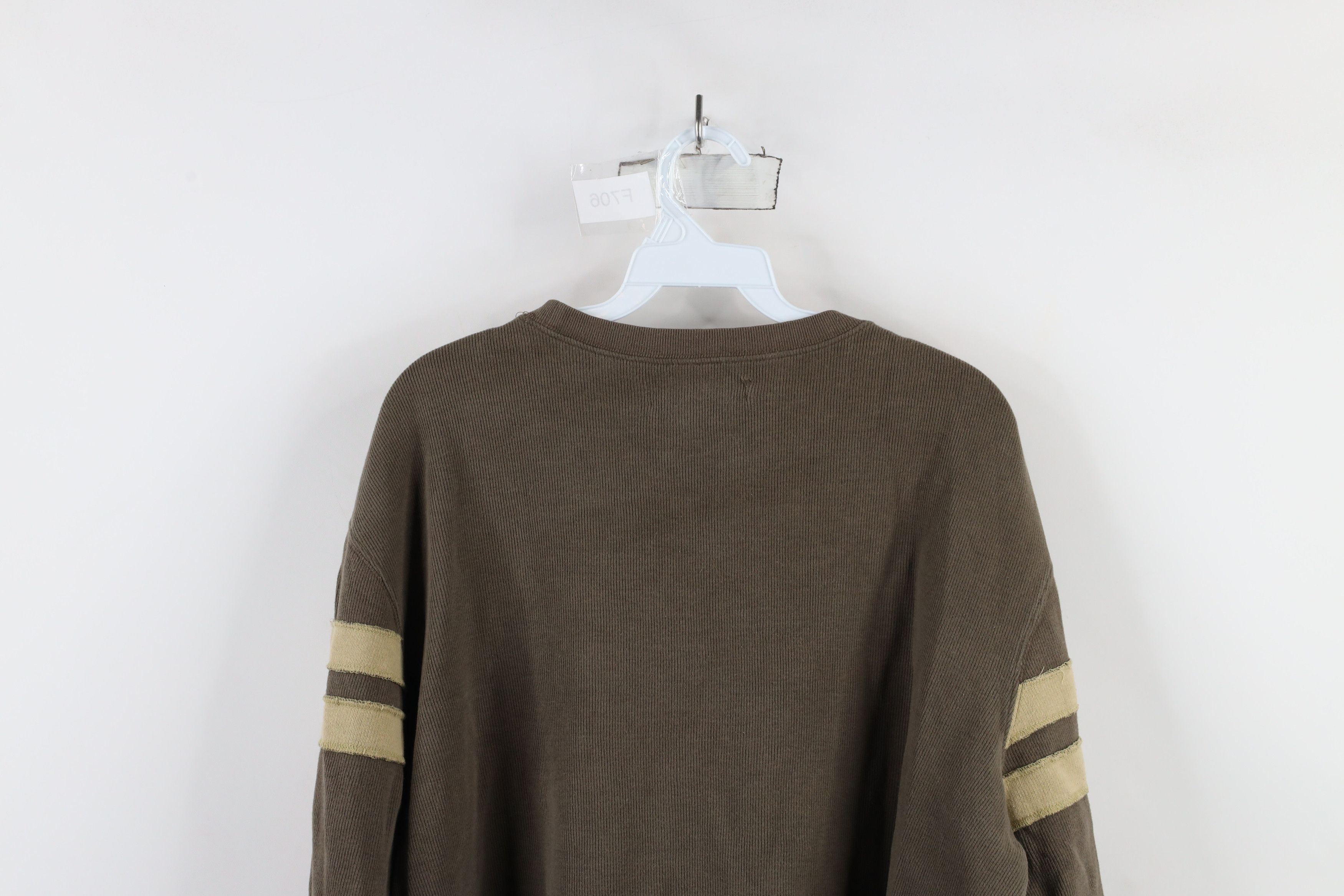 Vintage Vintage 90s Streetwear Block Ribbed Knit Long Sleeve T-Shirt Size US L / EU 52-54 / 3 - 14 Thumbnail