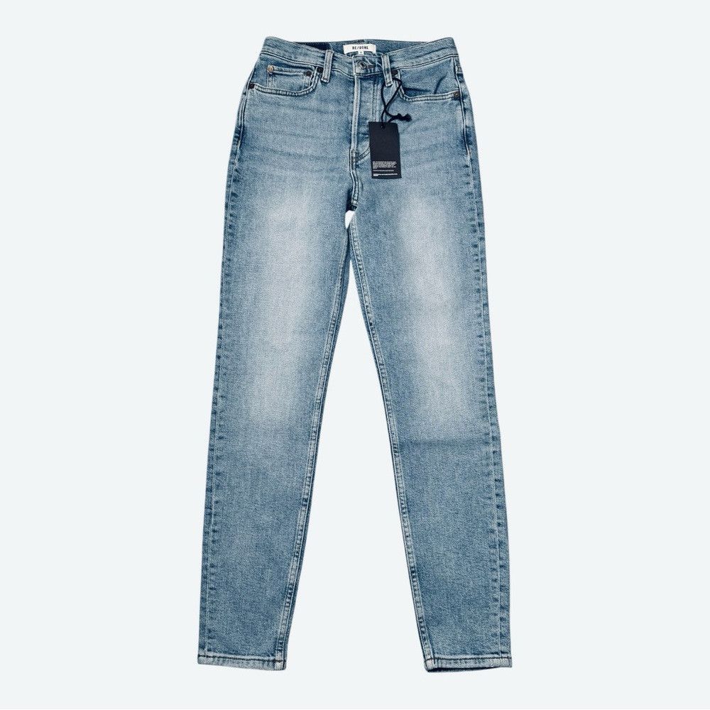 RE/DONE NWT New $275 RE/DONE High Rise Skinny Mid 90s Wash Jeans Si Size 25" / US 0 / IT 36 - 2 Thumbnail