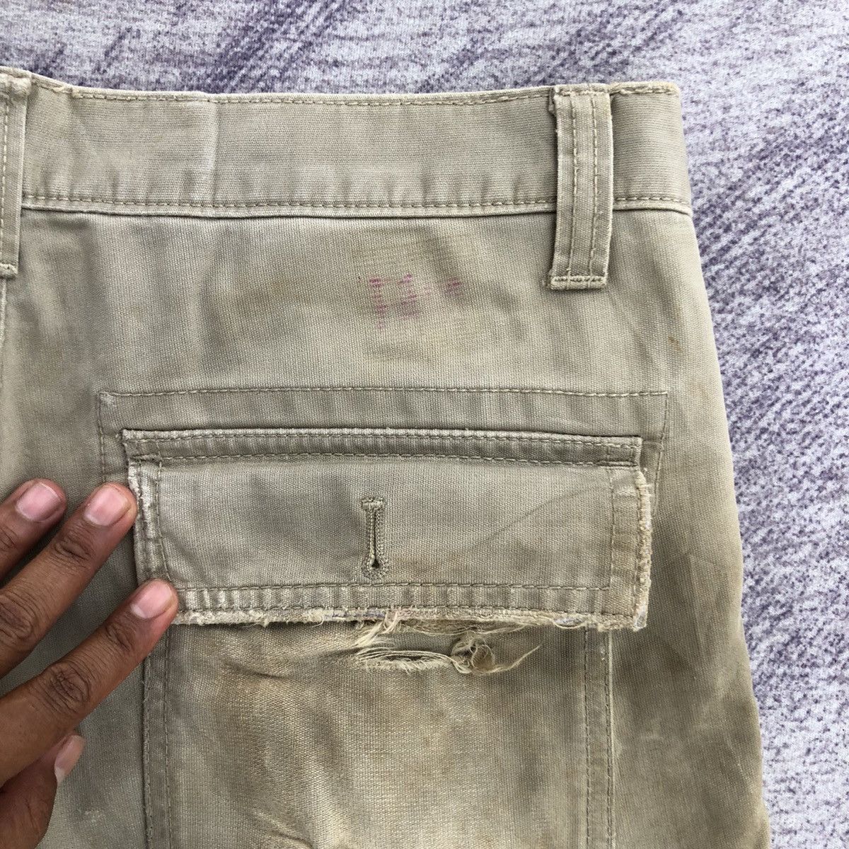 Japanese Brand × Oshkosh × Vintage Faded Cargo Pants OshKosh With 6 Pocket Size US 33 - 17 Thumbnail