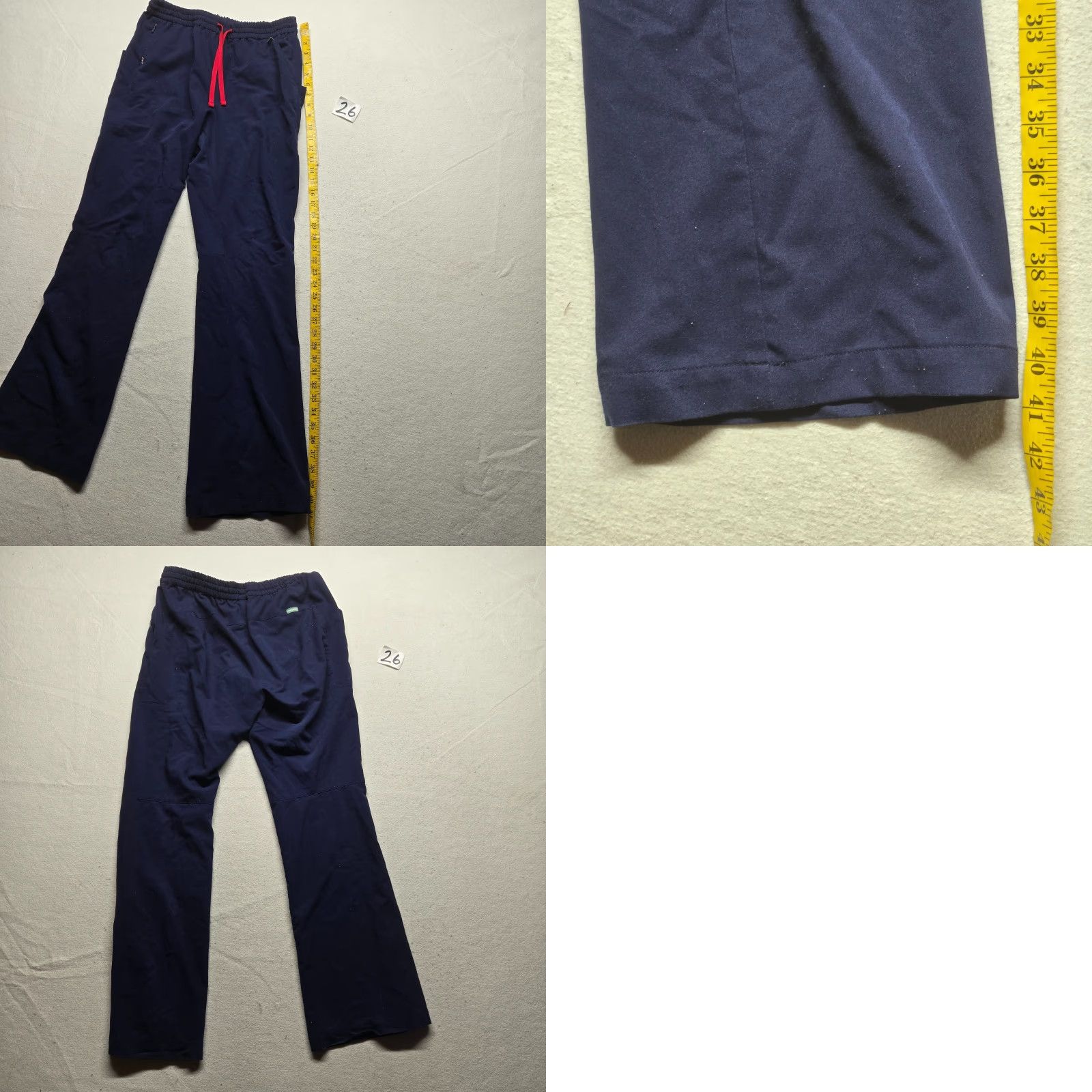 Vintage MEDICLO TENCEL™ Solid Tapered Scrub Pants Medium Navy Women Size US 31 - 8 Thumbnail