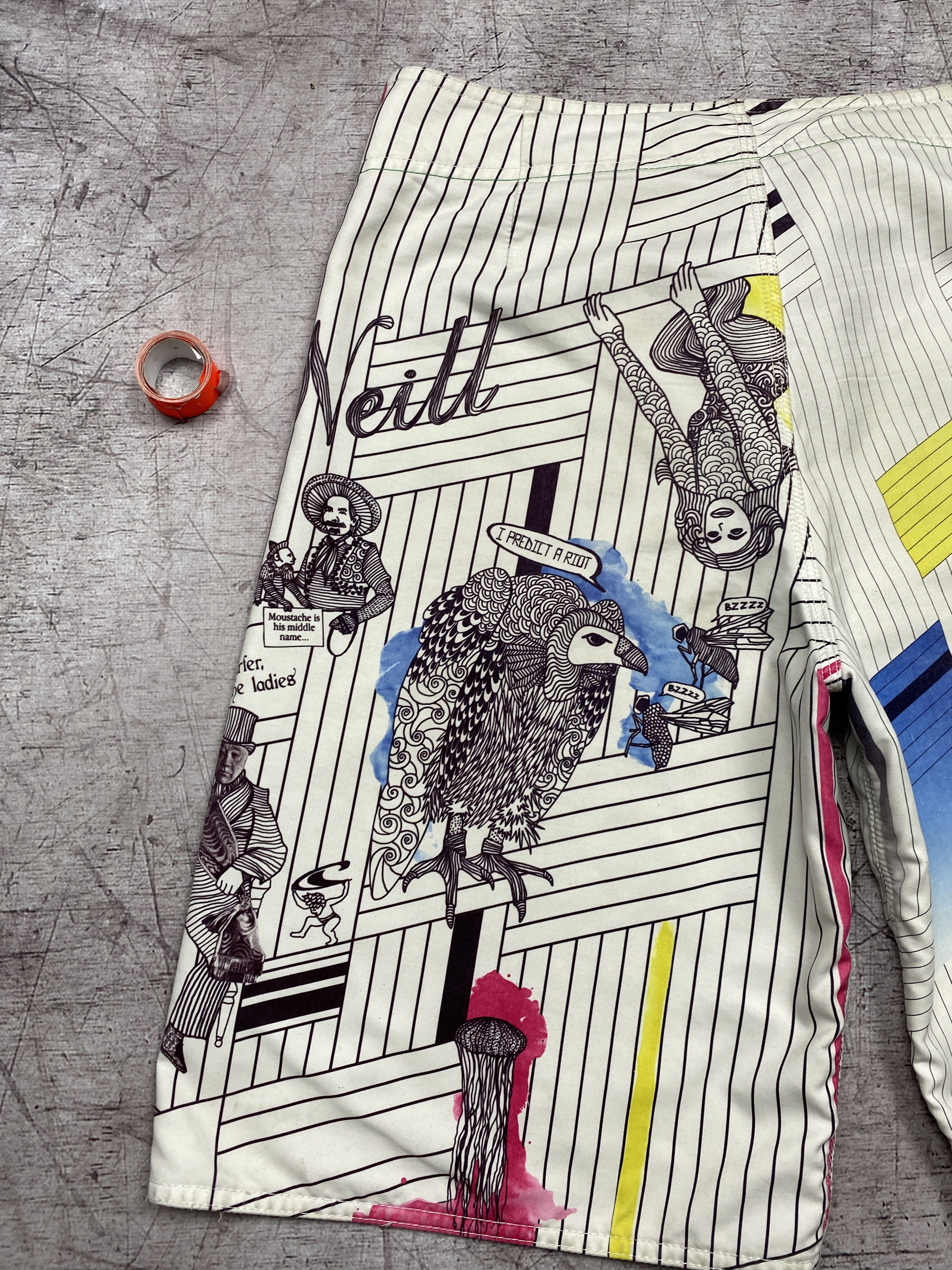 O'Neill × Vintage Oneill Vintage Mens Swimming Shorts Size US 34 / EU 50 - 7 Thumbnail