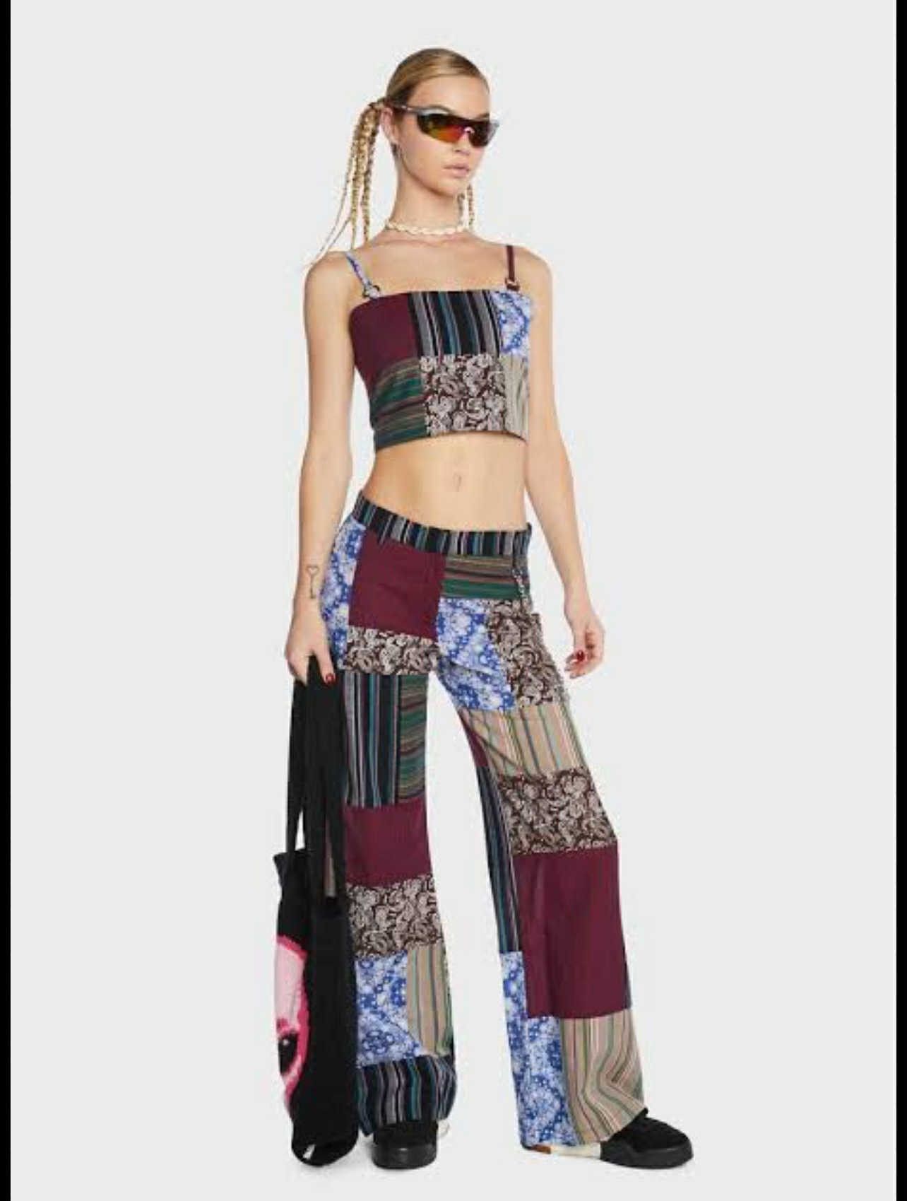 The Ragged Priest The ragged priest patchwork low rise pant with ring Size 36" / US 14 / IT 50 - 11 Thumbnail