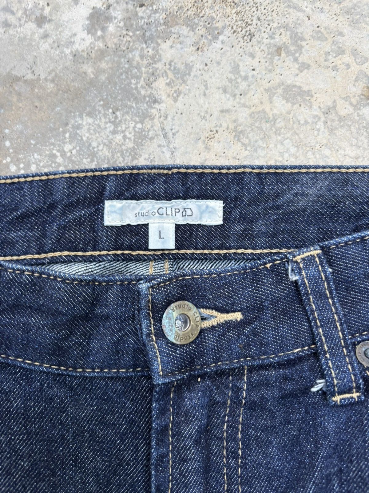 Yohji Yamamoto Vintage Baggy Jeans Japanese Studio Clip Wide Baggy Jeans Size US 31 - 8 Thumbnail