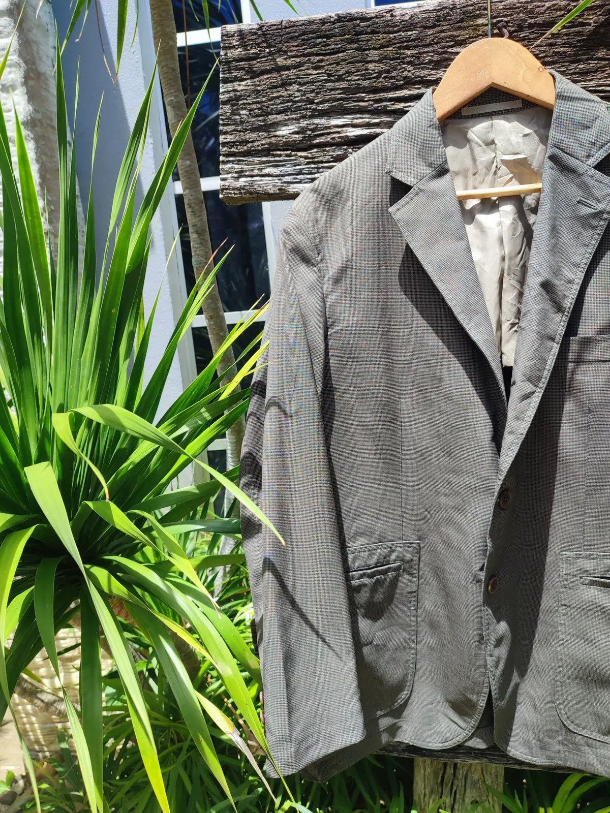 Kansai Yamamoto SISSY by Kansai Yamamoto Gray Tailored Blazer Size 44R - 3 Thumbnail