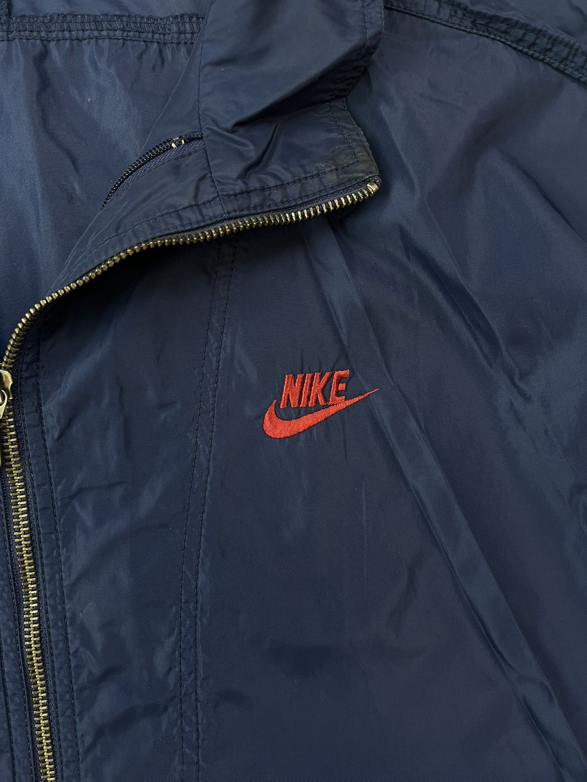Nike × Vintage 90s Nike Double Swoosh Vintage Y2K Oversized Nylon Jacket Size US XL / EU 56 / 4 - 3 Thumbnail