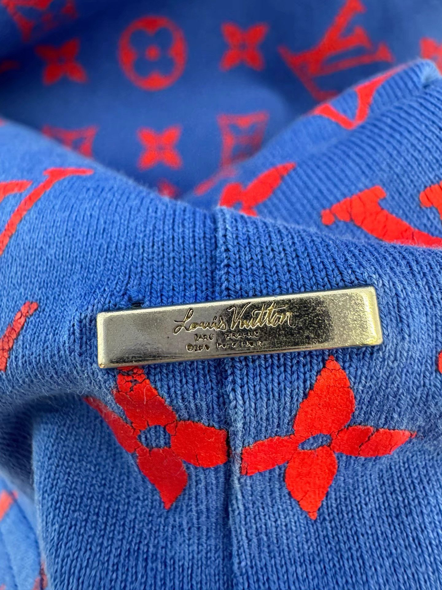 Louis Vuitton Louis Vuitton Gradient Monogram Printed Blue Top K36 Size US M / EU 48-50 / 2 - 5 Thumbnail