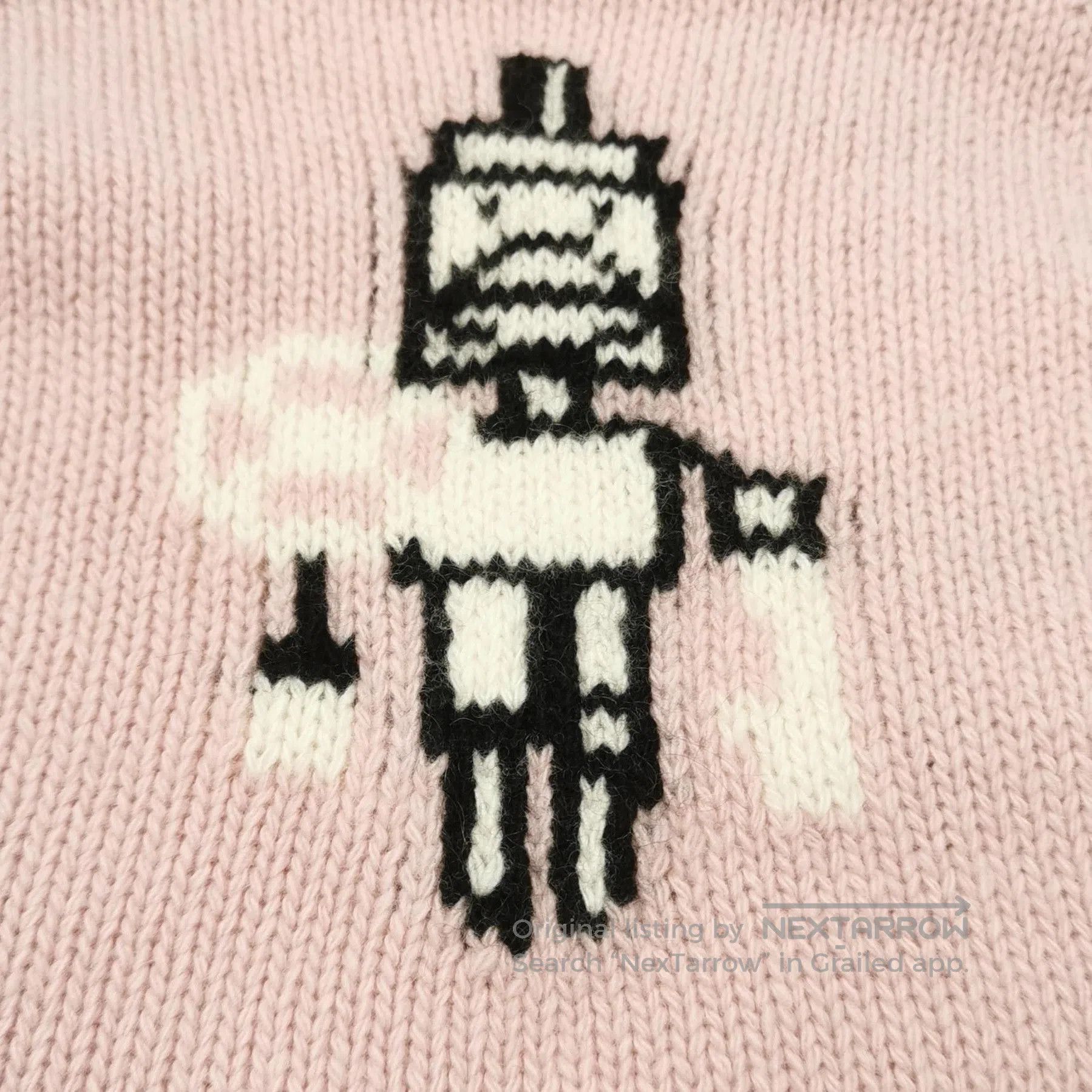 Prada Prada Wool Blend Robot Sweater in Pink . Size S / US 4 / IT 40 - 3 Thumbnail