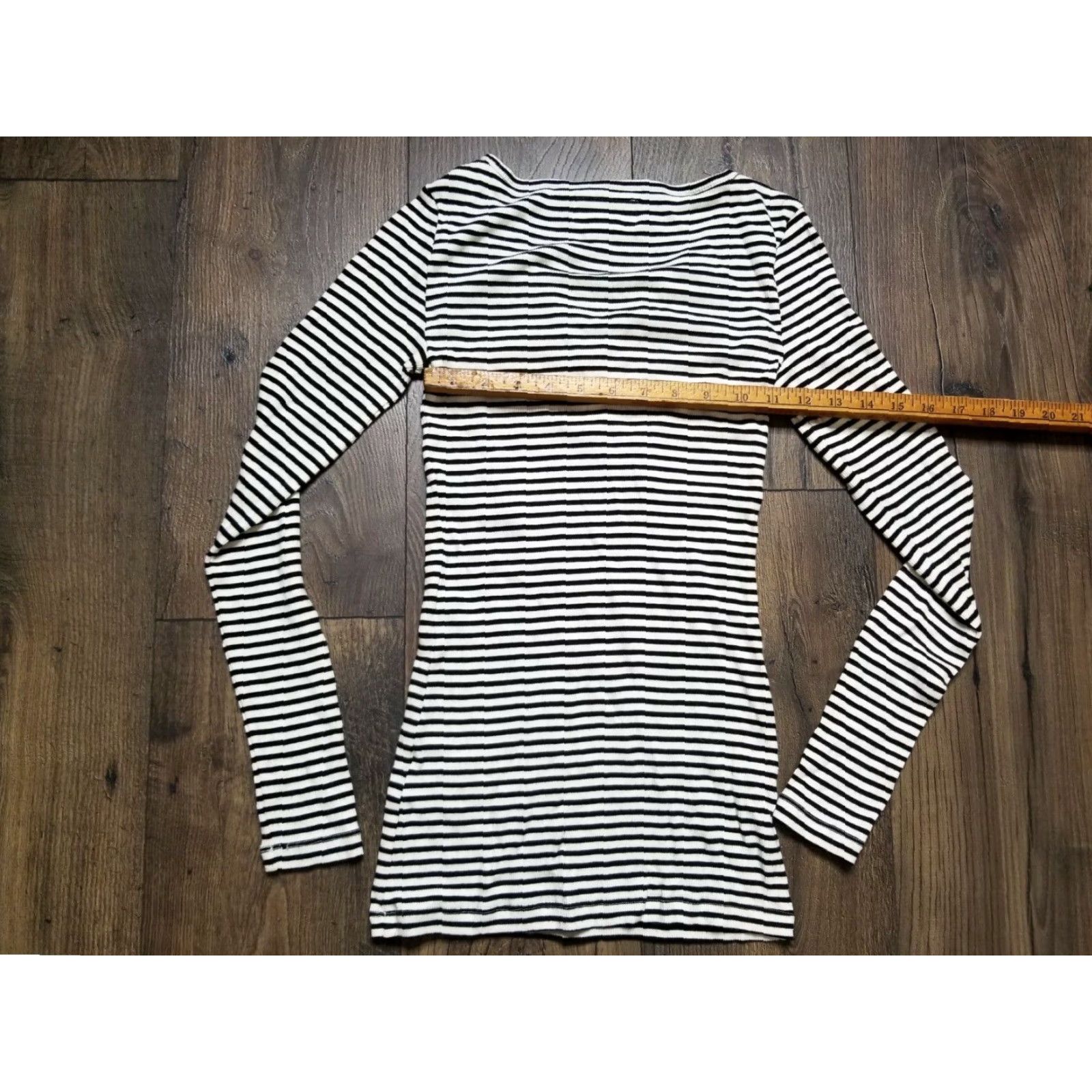 Vintage Denim & Supply Ralph Lauren Black Striped Tie-Up Long Sleeve Tunic Shirt Womens XS Size XS / US 0-2 / IT 36-38 - 2 Thumbnail