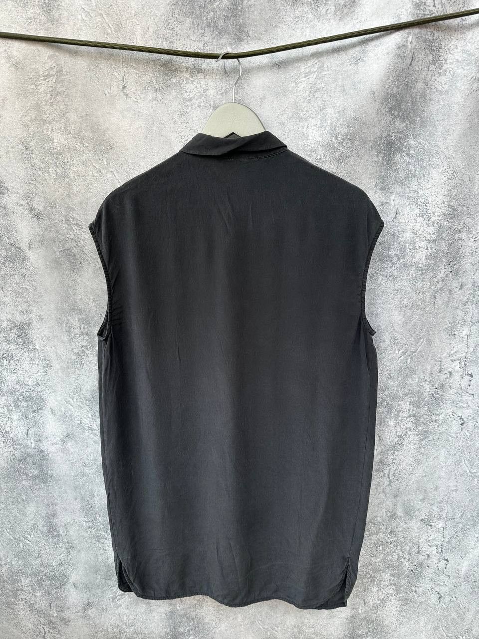 Allsaints × Vintage Allsaints Avant-Garde GIOVIA Shirt Dress 100% Silk Black Size M / US 6-8 / IT 42-44 - 3 Thumbnail