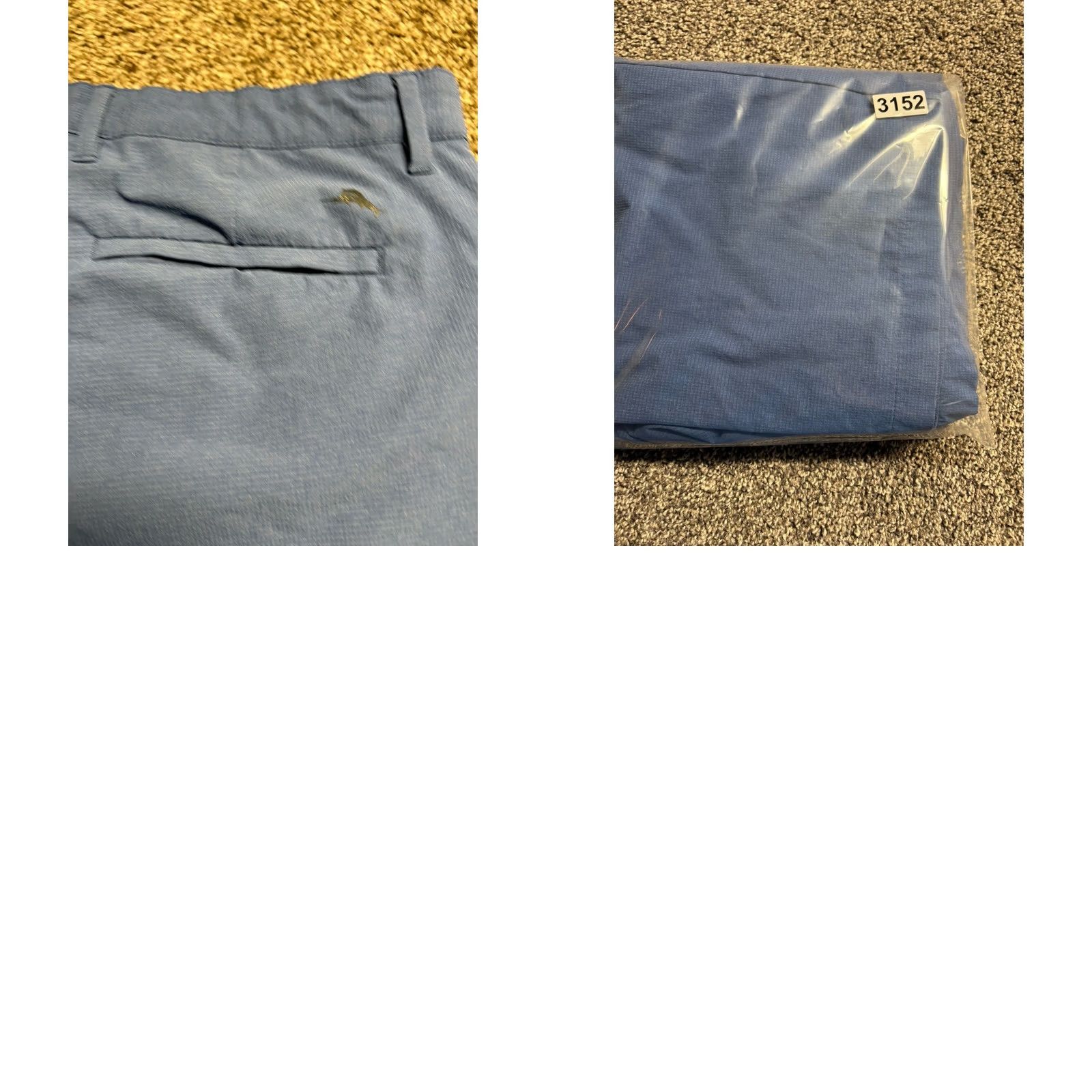 Tommy Bahama Tommy Bahama Chip Shot Shorts Mens 36 Blue Golf Chino Flat Front 9" Inseam Nylon Poly Blend Size US 36 / EU 52 - 9 Thumbnail