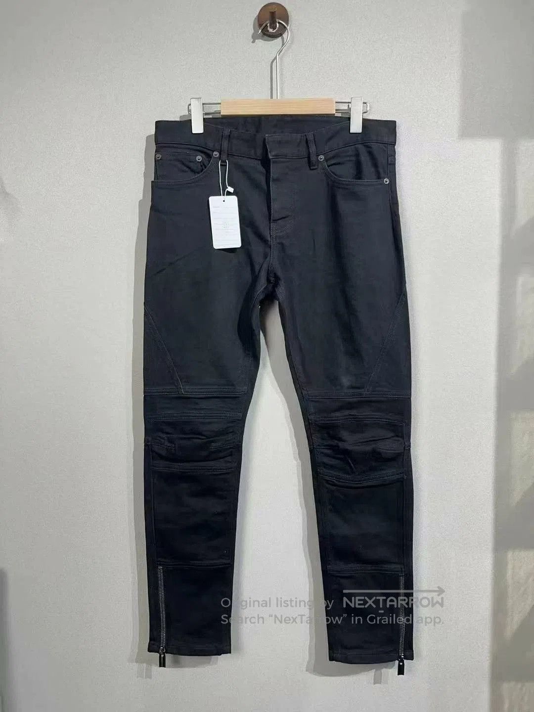 Balenciaga balenciaga black zipper denim pants size 31. Size US 31 - 1 Thumbnail