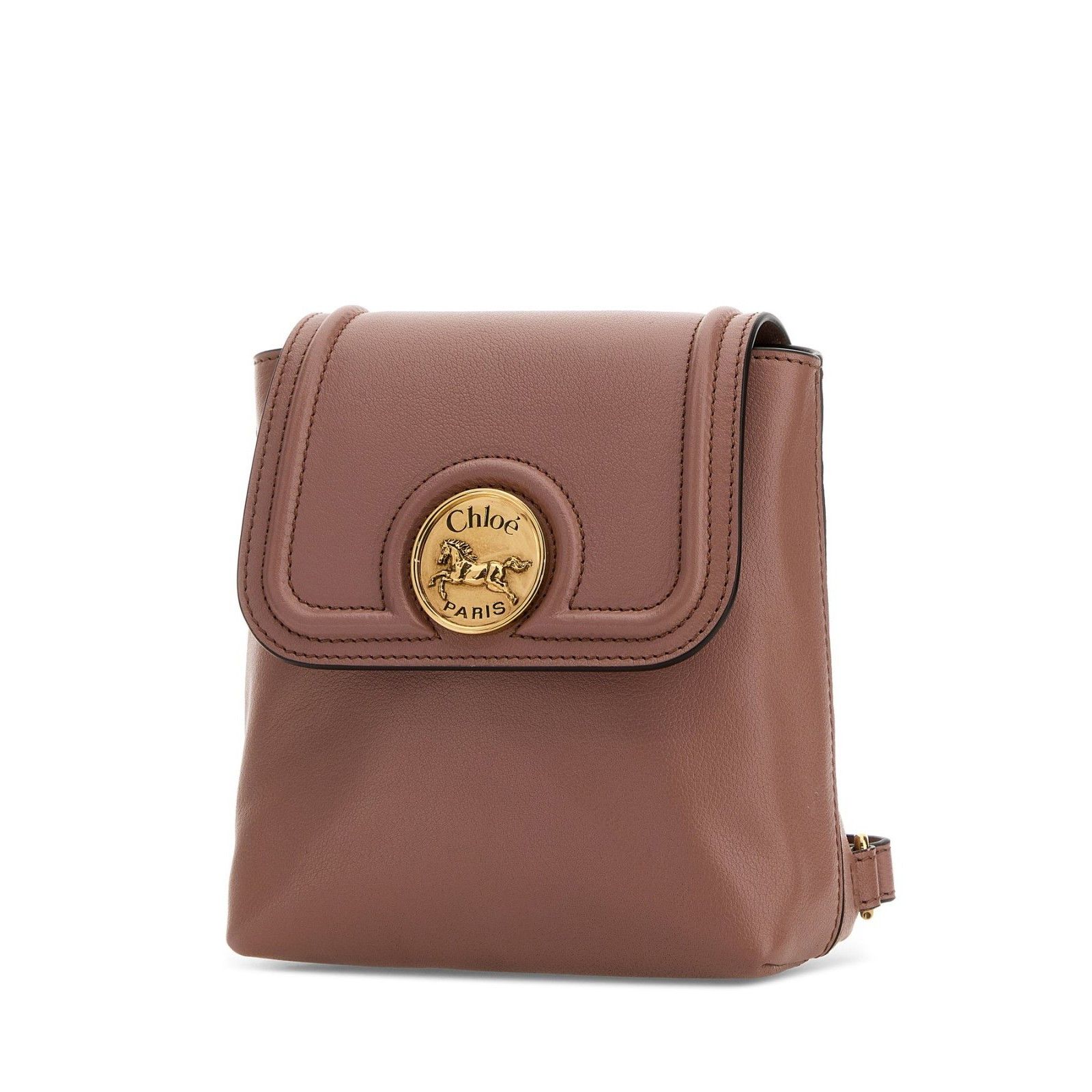 Chloe Chloe Horse Medal Beige Backpack New & Authentic Size ONE SIZE - 2 Thumbnail