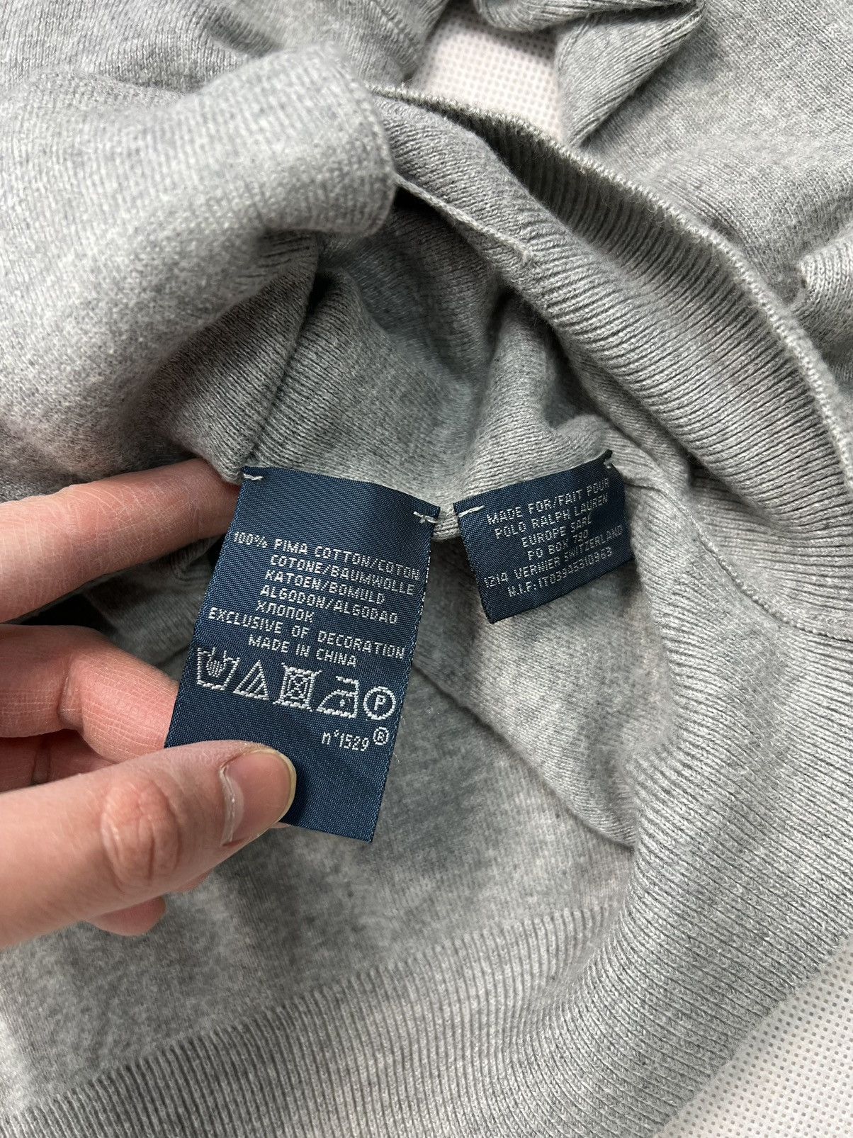 Polo Ralph Lauren × Ralph Lauren Cardigan Polo Ralph Lauren 100% Pima Cotton vintage boxy fit Size US XL / EU 56 / 4 - 3 Thumbnail