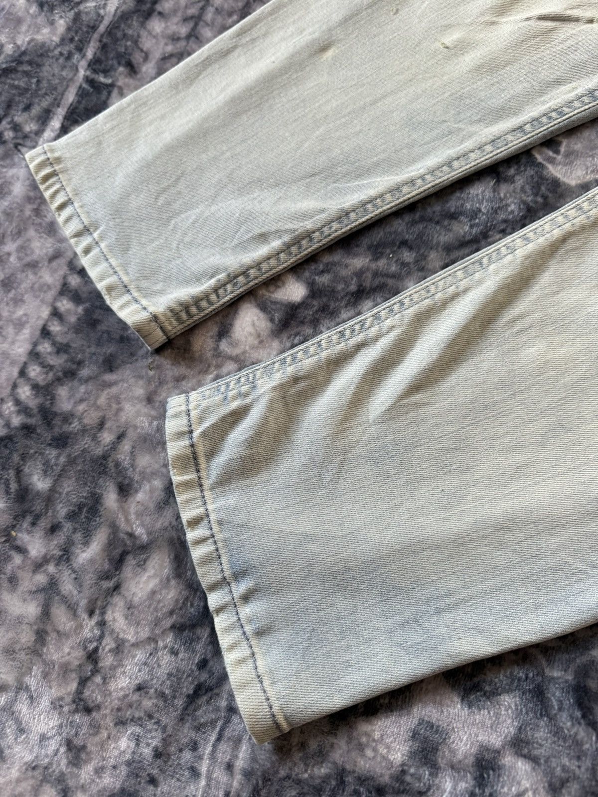 Diesel × Vintage 2000s Diesel Narrot Dr-Ne Denim Hybrid Sweatpants Size US 31 - 7 Thumbnail