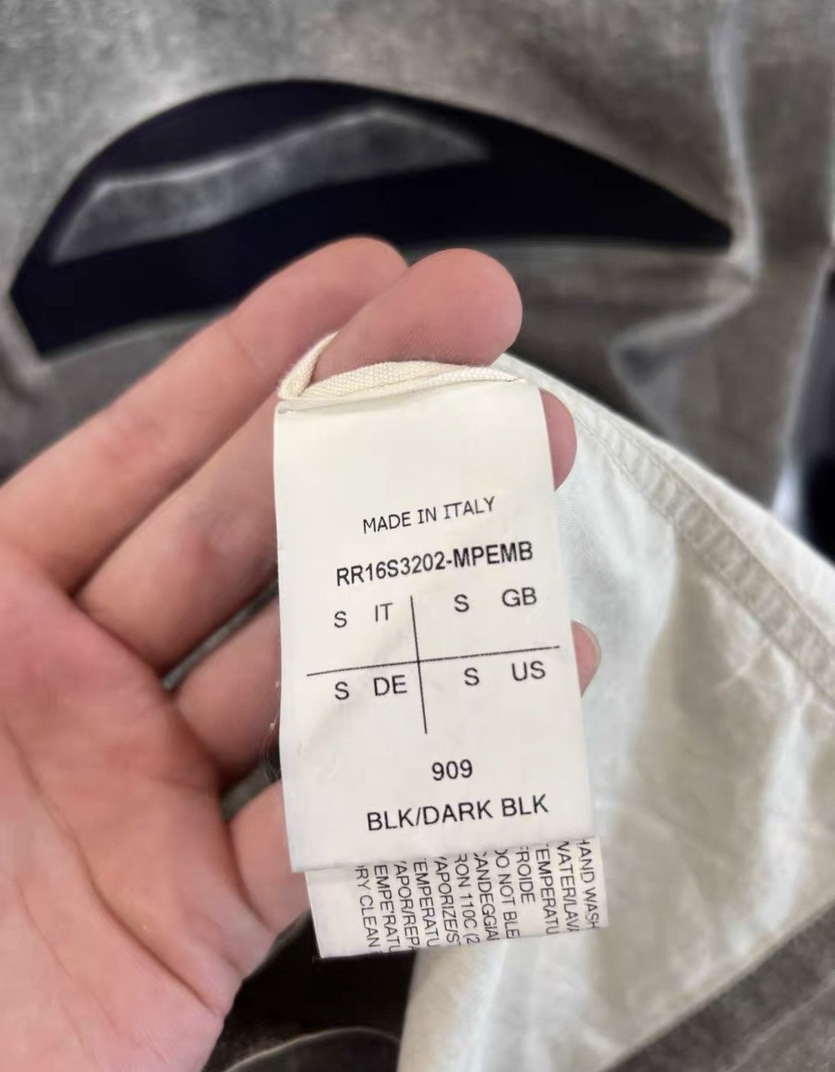 Rick Owens Rick Owens Runway Cyclops Embroidered Coated T-Shirt Size US S / EU 44-46 / 1 - 6 Thumbnail