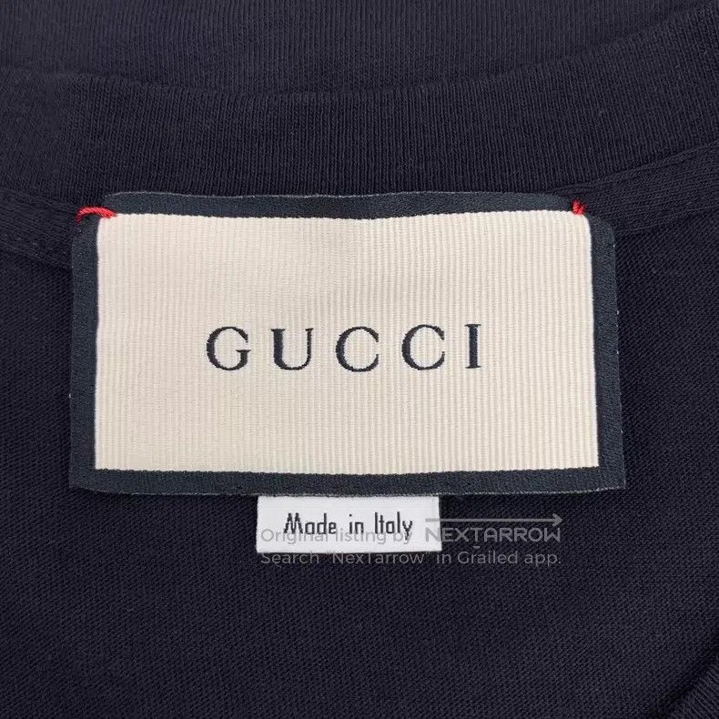 Gucci Gucci Black logo cat sequin cotton round-neck short-sleeve Size US S / EU 44-46 / 1 - 5 Thumbnail