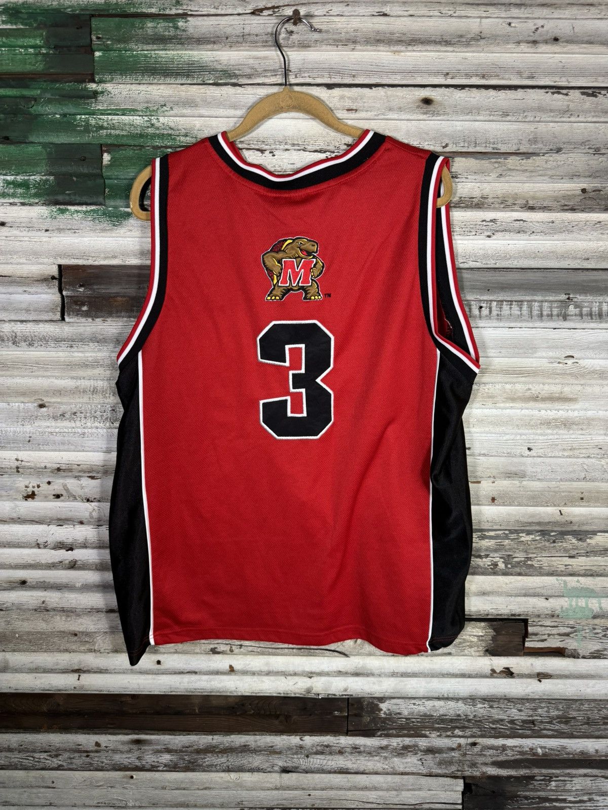 NCAA × Vintage Maryland Terrapins # 3 Basketball Jersey Size US L / EU 52-54 / 3 - 2 Thumbnail