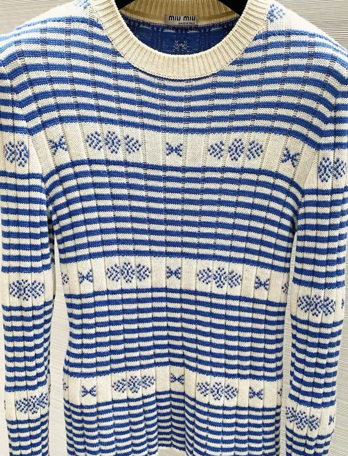 Miu Miu Miu Miu Block Knit Set (Top + Skirt) J33 Size XS / US 0-2 / IT 36-38 - 5 Thumbnail