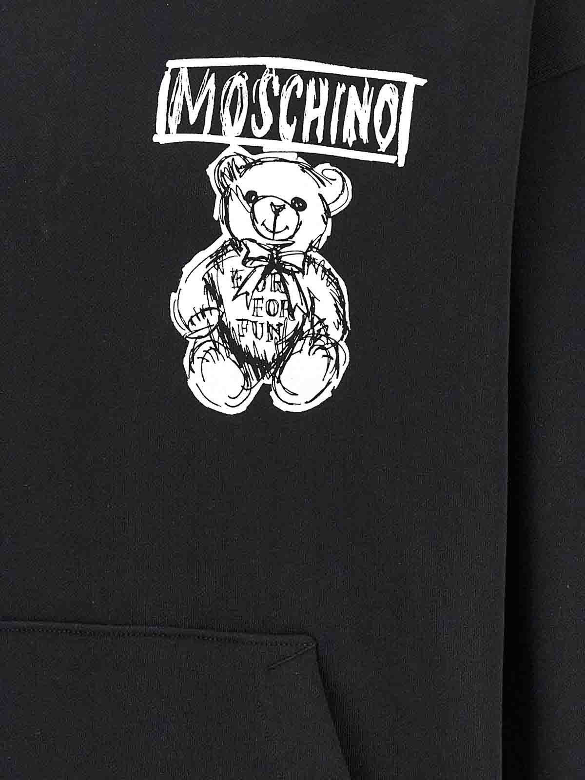 Moschino o1s22i1n0924 Hooded Sweatshirt in Black Size US L / EU 52-54 / 3 - 4 Thumbnail
