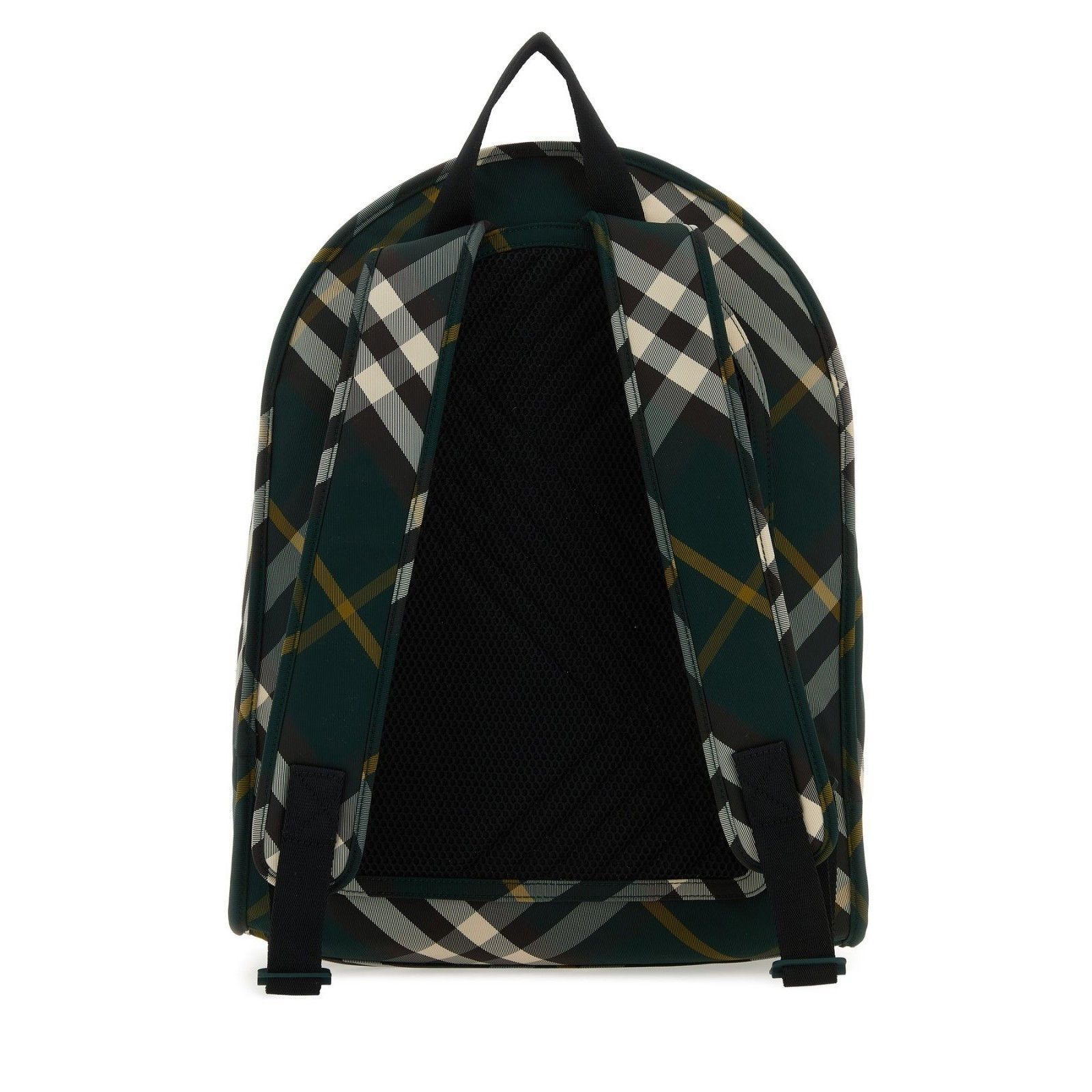 Burberry BURBERRY Shield Check Black Nylon Backpack New And Authentic Size ONE SIZE - 3 Thumbnail