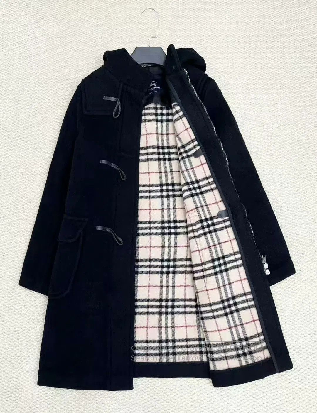 Burberry burberry black duffle coat with hood. Size US L / EU 52-54 / 3 - 6 Thumbnail