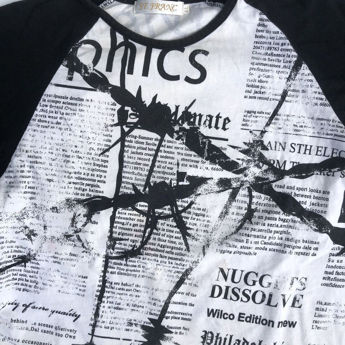 If Six Was Nine Japanese Poem Gothic LongSleeve Punk Rock Style Size US L / EU 52-54 / 3 - 4 Thumbnail