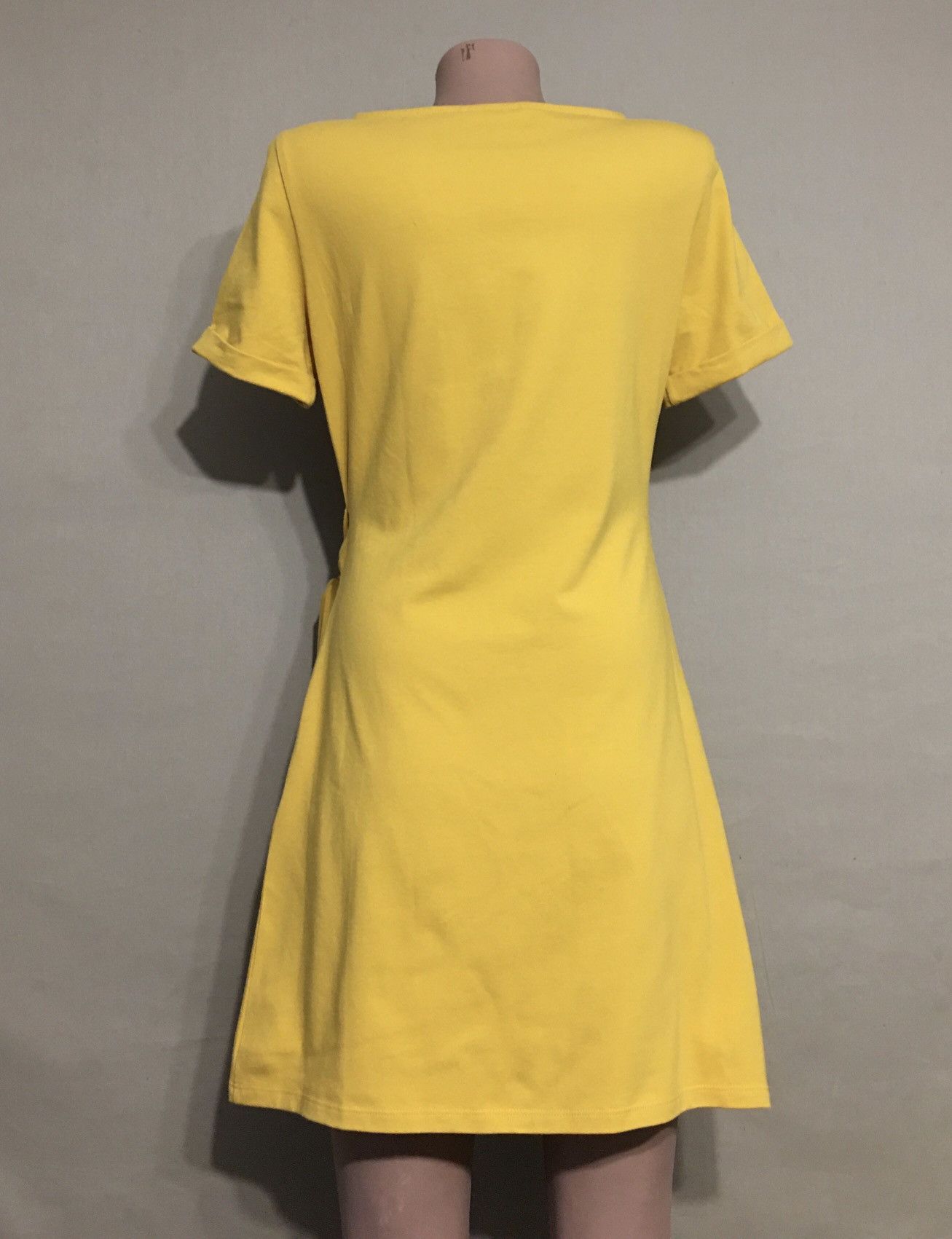 Sezane SEZANE Pippa Yellow Cotton Short Dress Size XS Size XS / US 0-2 / IT 36-38 - 7 Thumbnail