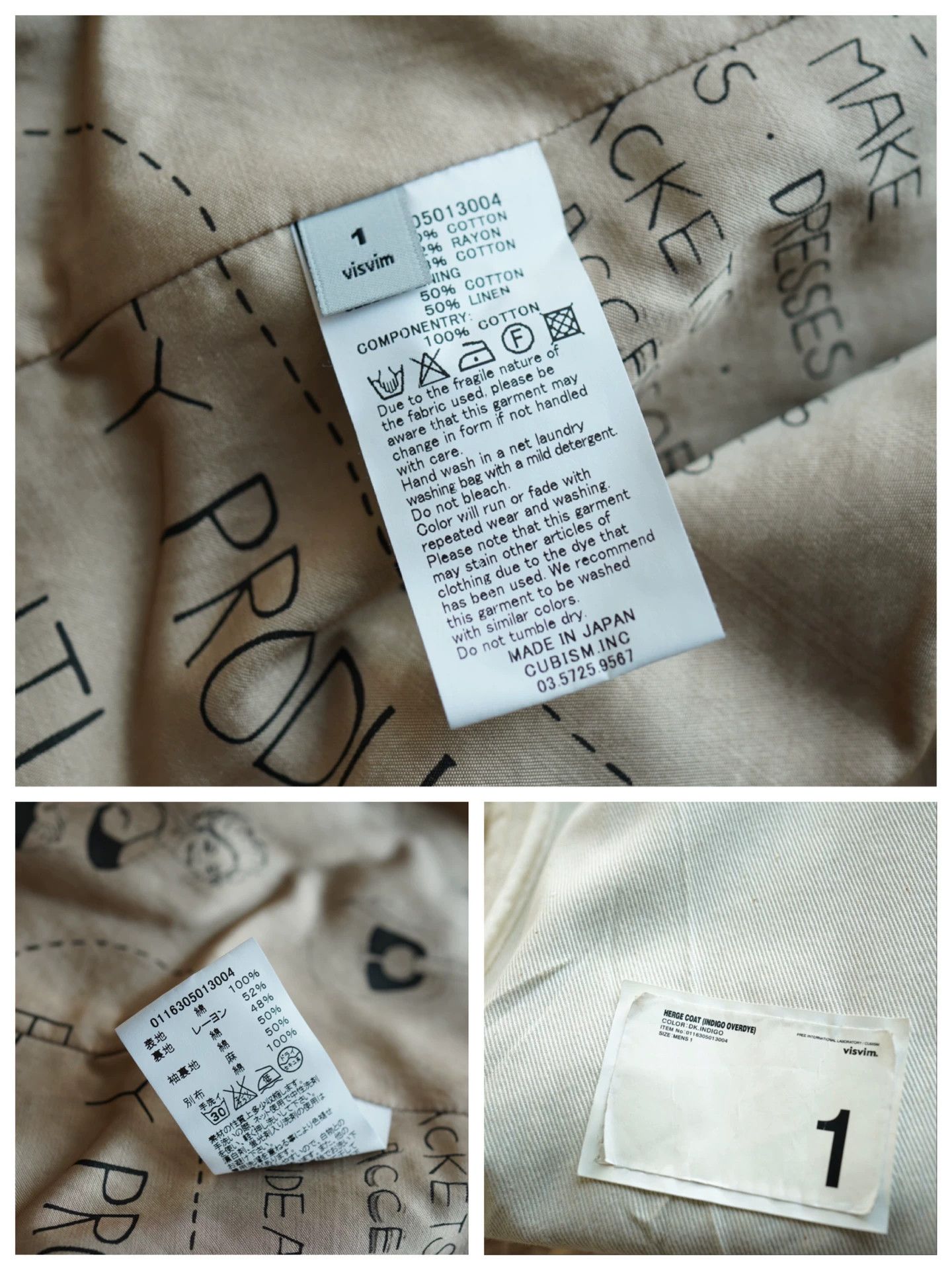 Visvim visvim herge coat indigo overdye Isetan exclusive Size US S / EU 44-46 / 1 - 5 Thumbnail