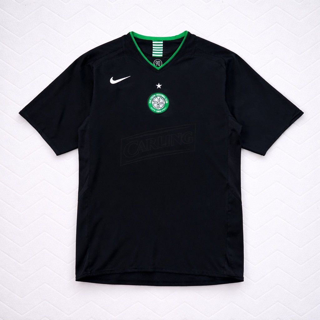 Nike VTG Nike Celtic FC Black Away Jersey Carling Era Football Size US M / EU 48-50 / 2 - 1 Thumbnail