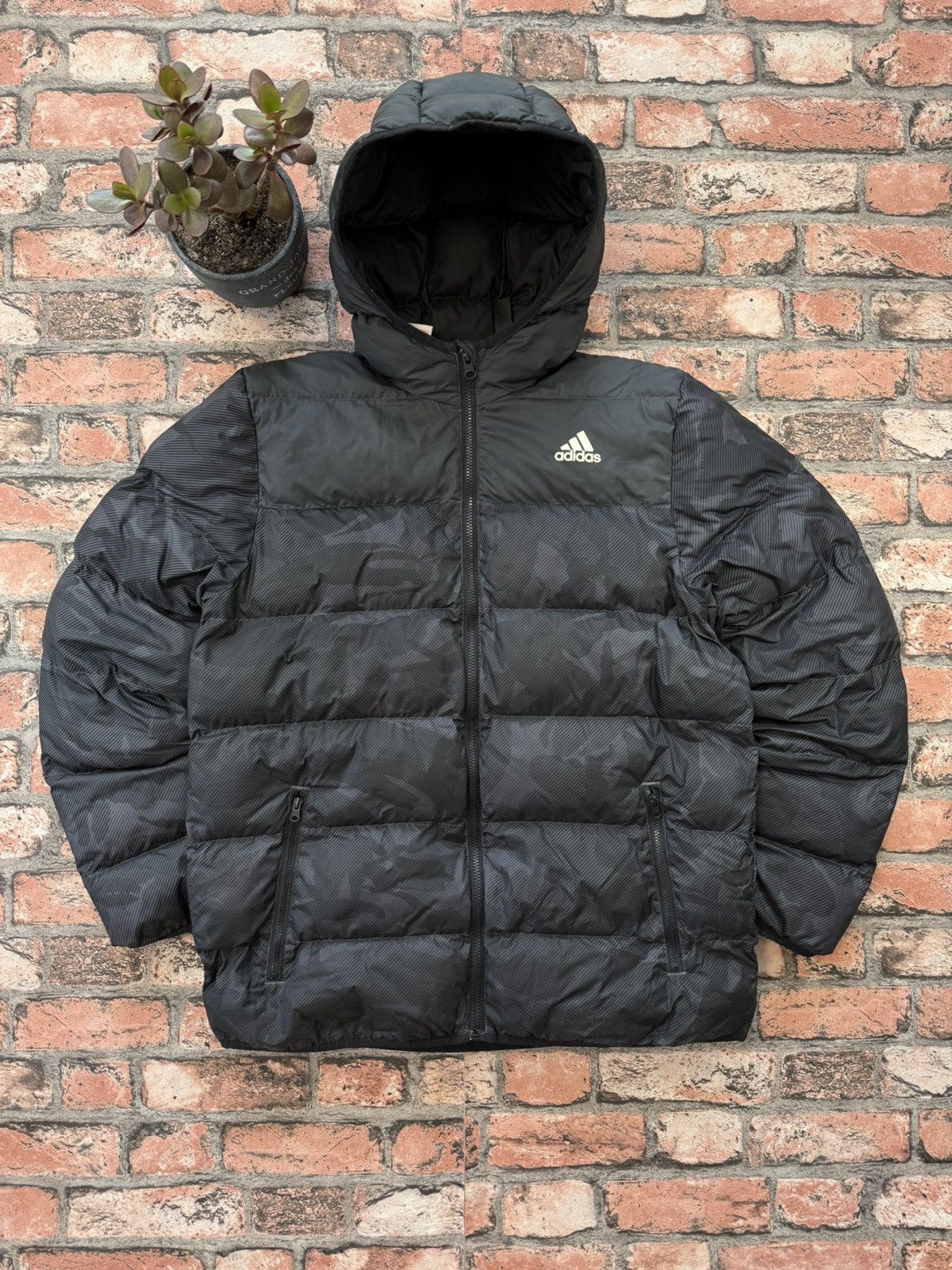 Adidas 90’s ADIDAS RARE LOGO Y2K ZIP PUFFER DRILL RETRO JACKET Size US M / EU 48-50 / 2 - 1 Thumbnail