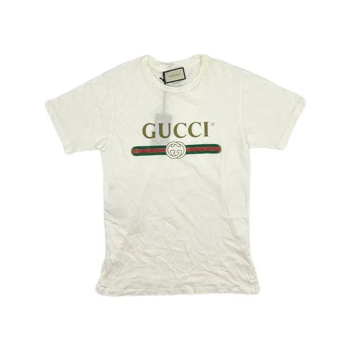 Gucci Gucci Logo Print Short Sleeve T-Shirt-2507 Size XS / US 0-2 / IT 36-38 - 8 Thumbnail
