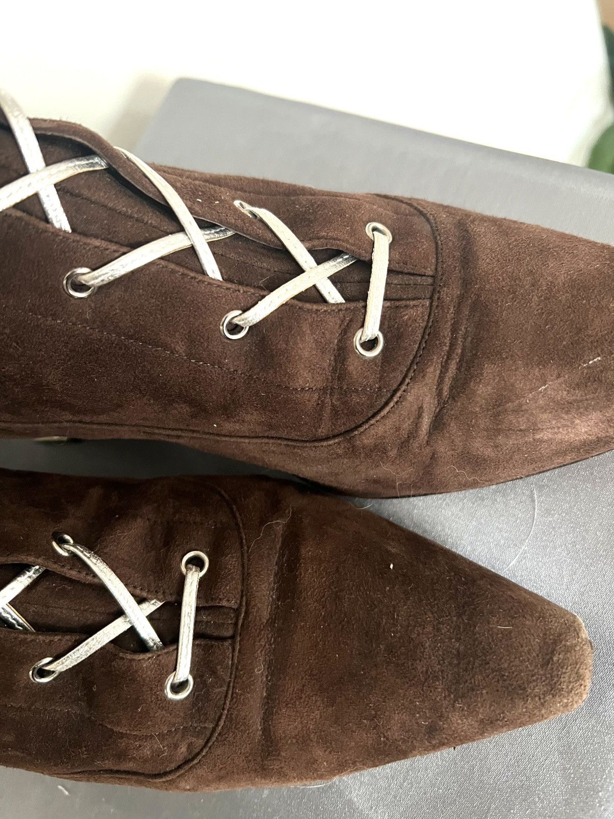 Miu Miu Brown Suede Miu Miu Boots – Size 39 – Good Condition Size US 8 / IT 38 - 10 Thumbnail