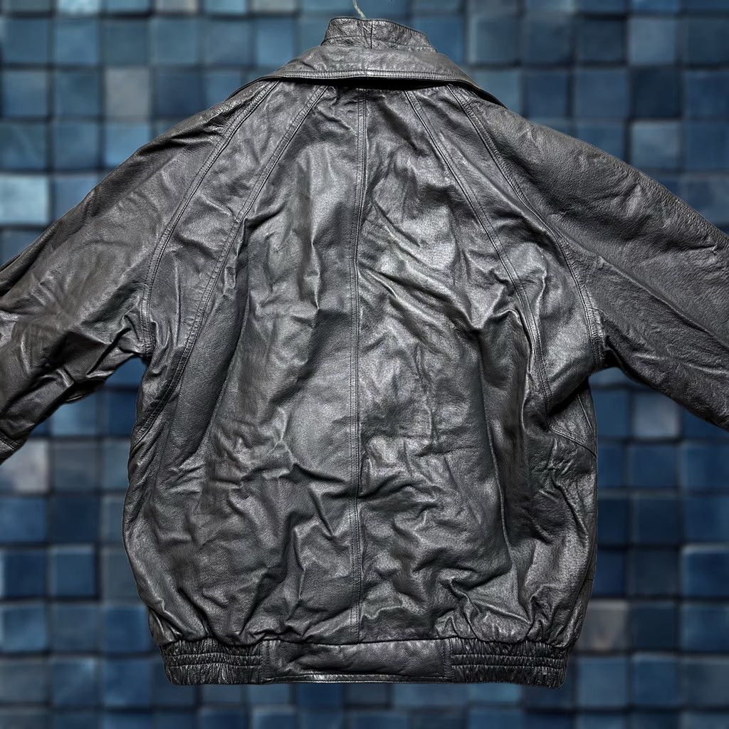 Vintage VINTAGE Adler Jacket Mens XLT Black Full Zip Pockets Quilted Bomber Leather EUC Size US XL / EU 56 / 4 - 1 Thumbnail