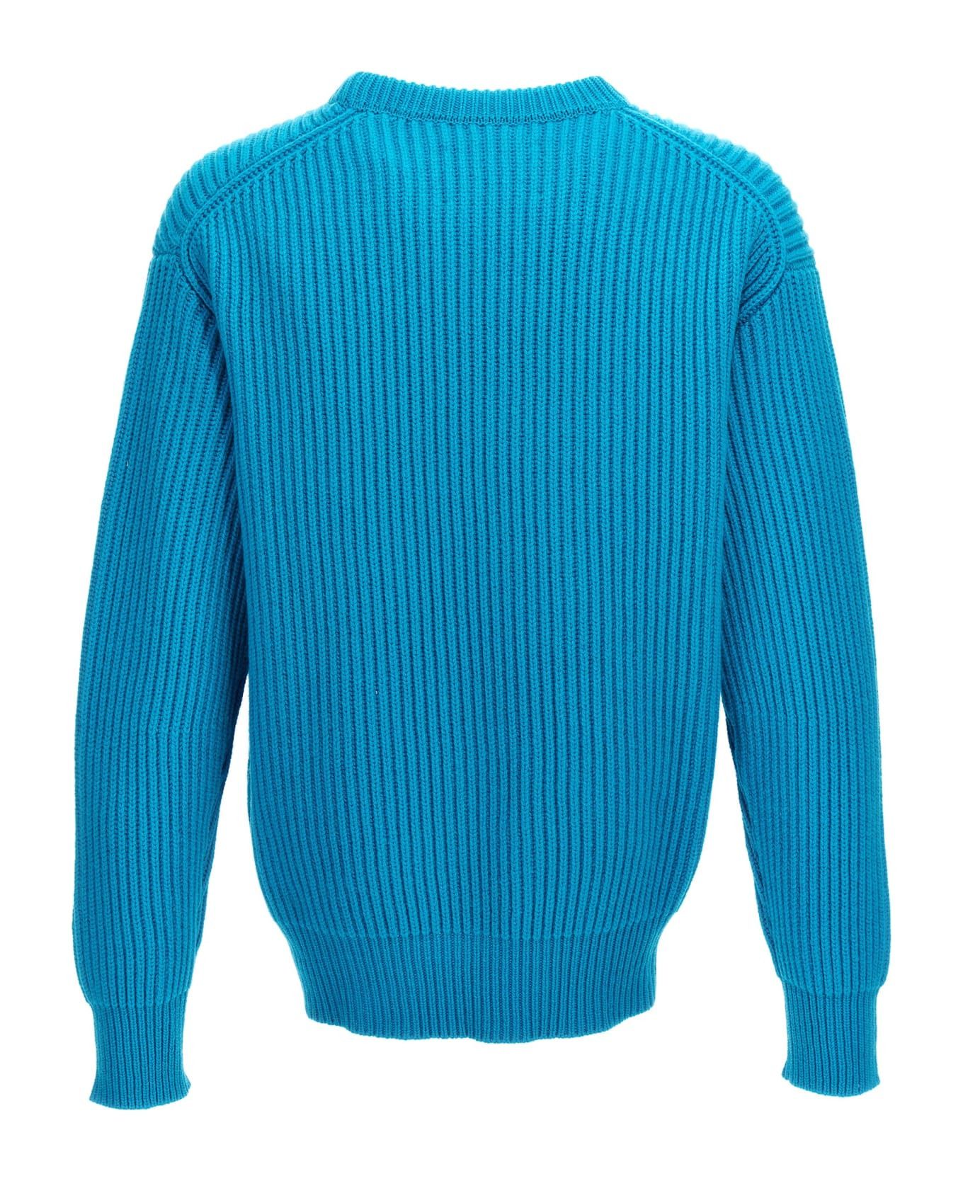 Jil Sander o1loc1c1124 Wool Sweaters in Light Blue Size US L / EU 52-54 / 3 - 2 Thumbnail