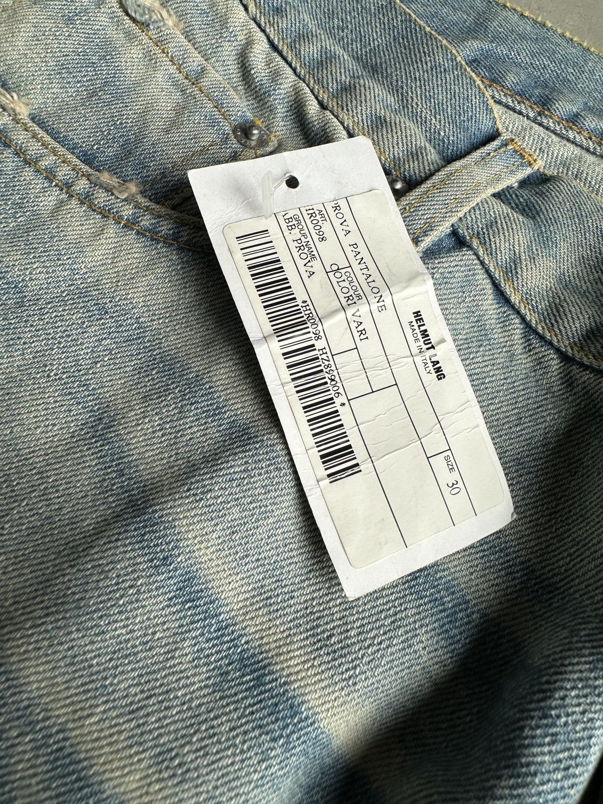 Helmut Lang NWT Helmut Lang Circa 2000’s blue washed denim Size US 30 / EU 46 - 7 Thumbnail