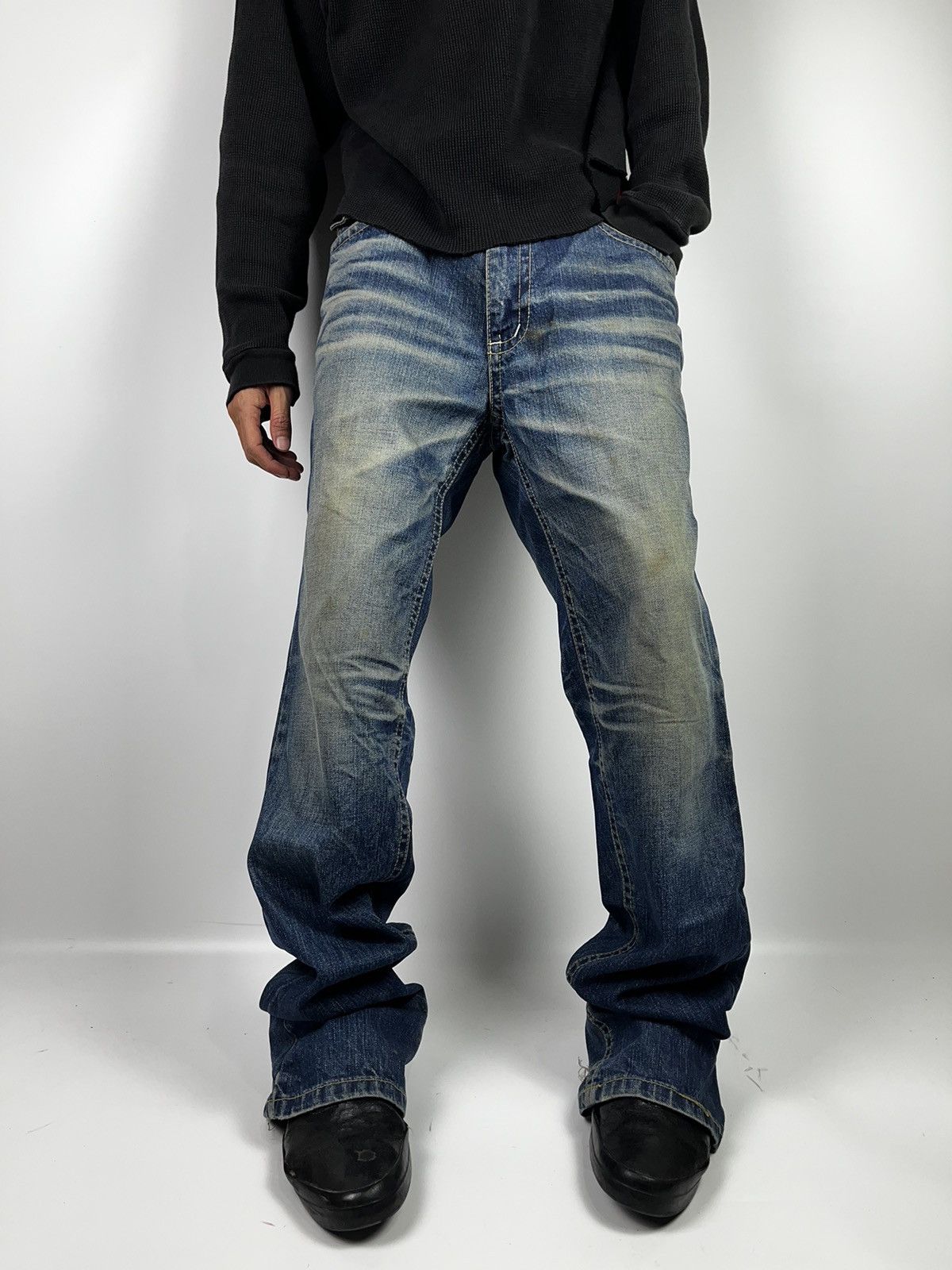 If Six Was Nine ifsixwasnine sbcm-5 skinny laceup denim | Grailed